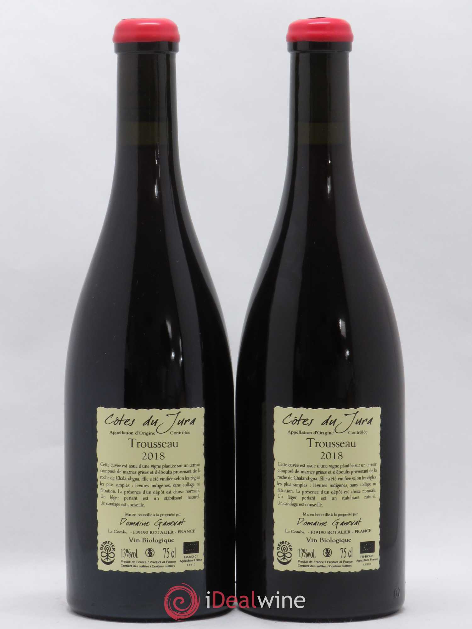 Côtes du Jura Plein Sud Jean-François Ganevat (Domaine) 2018 - Lot de 2 bouteilles - 1