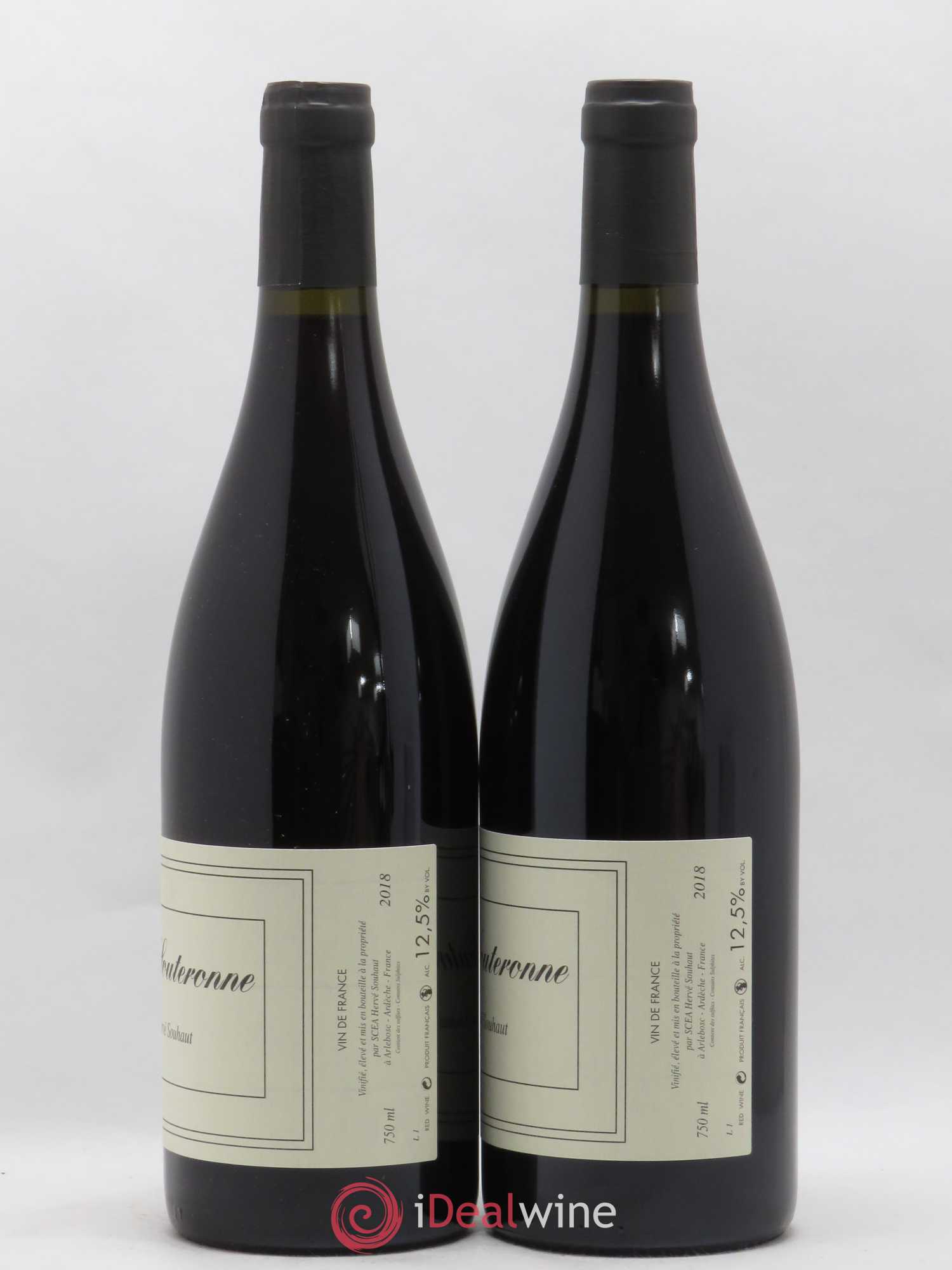 Ardèche La Souteronne Hervé Souhaut - Domaine Romaneaux-Destezet 2018 - Lot de 2 bouteilles - 1