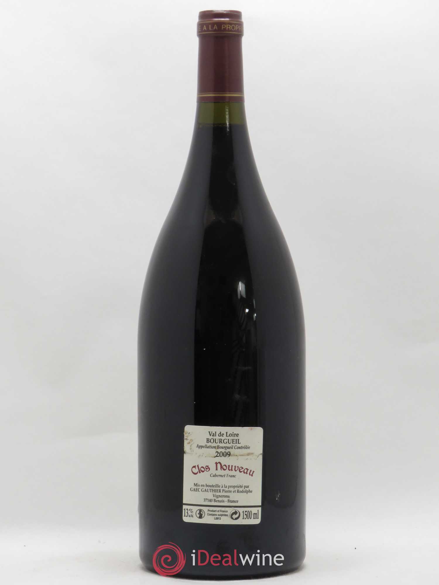 Bourgueil Clos Nouveau Domaine du Bel Air 2009 - Lot de 1 magnum - 1