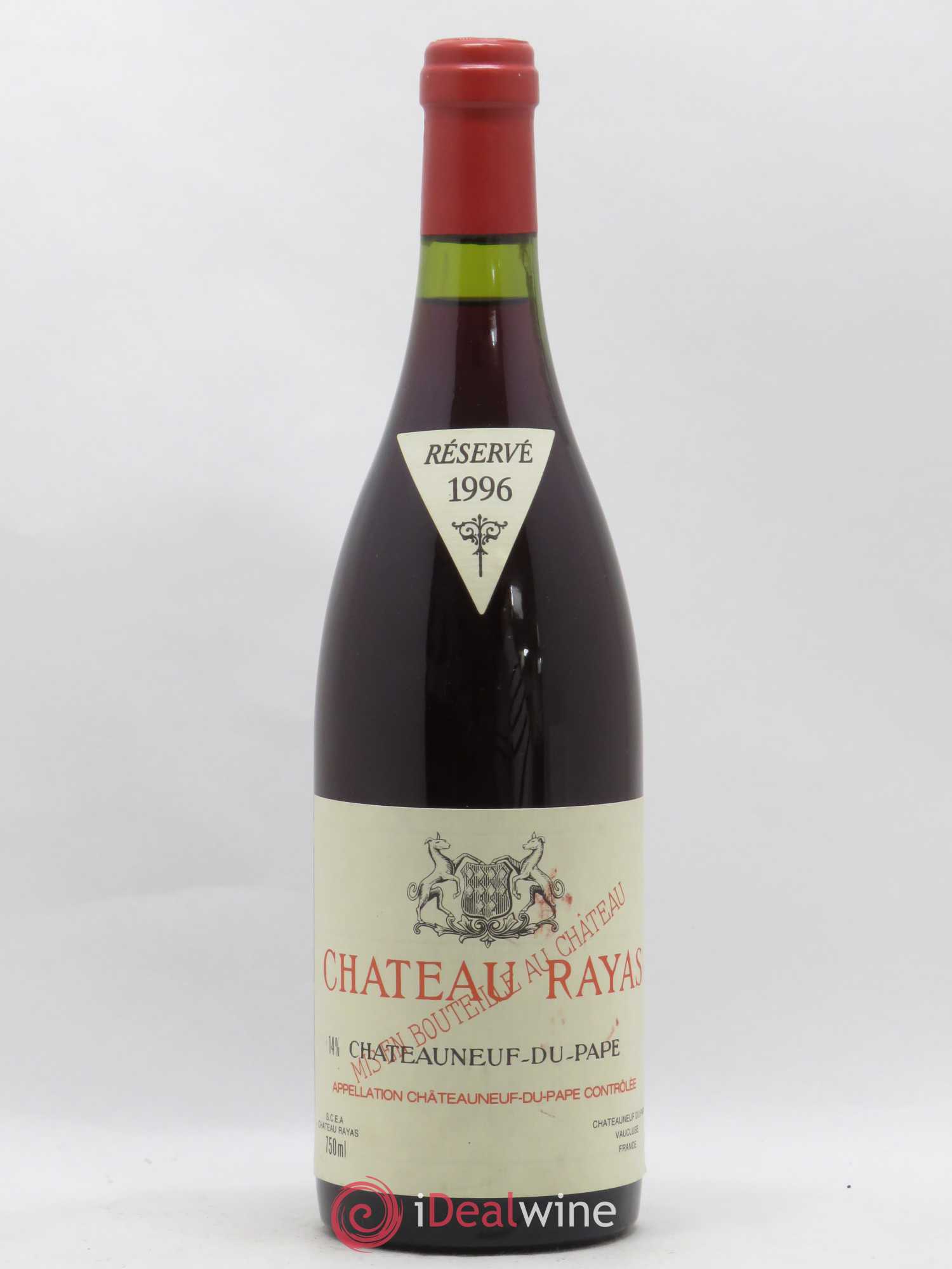 Châteauneuf-du-Pape Château Rayas Emmanuel Reynaud 1996 - Lot de 1 bouteille - 0