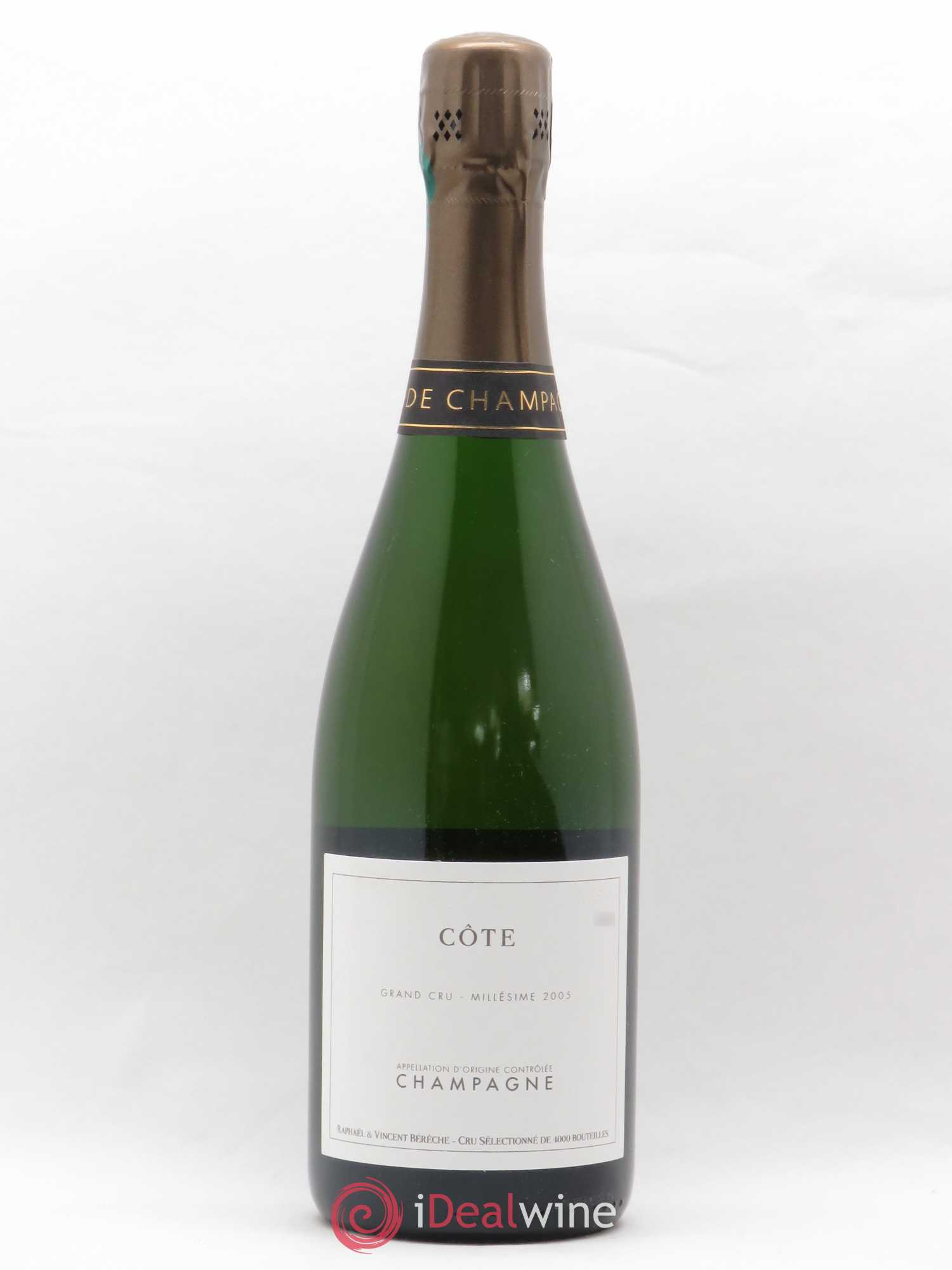 Côte Grand Cru Extra-Brut Bérêche et Fils 2005 - Lot de 1 bouteille - 0
