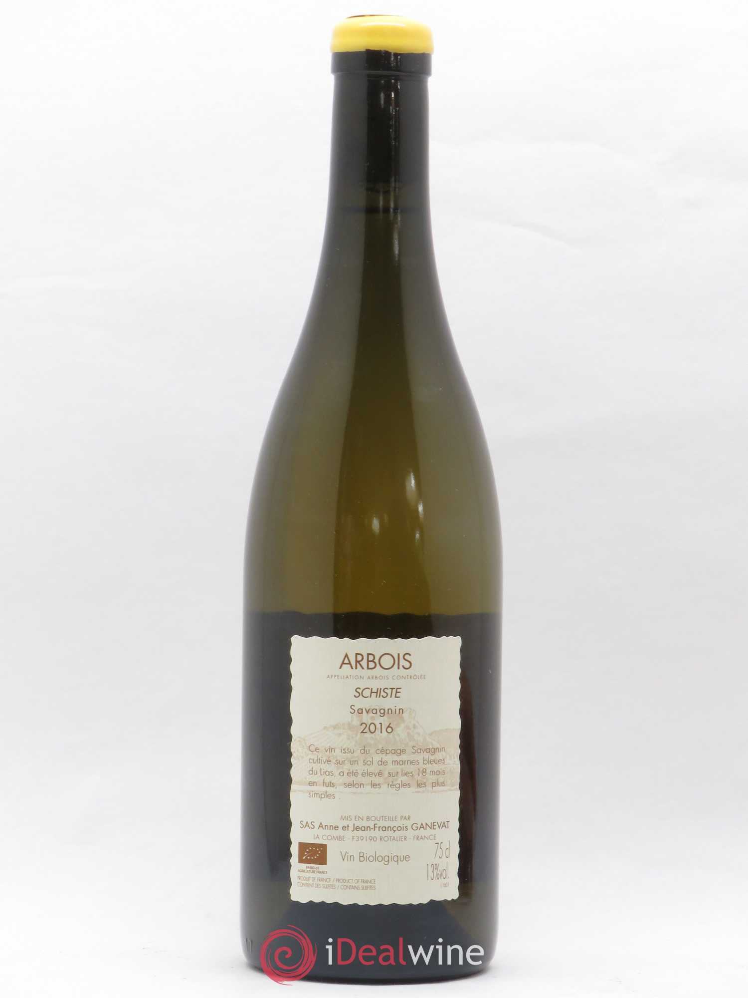 Arbois Savagnin Schiste Anne et Jean François Ganevat 2016 - Lot de 1 bouteille - 1