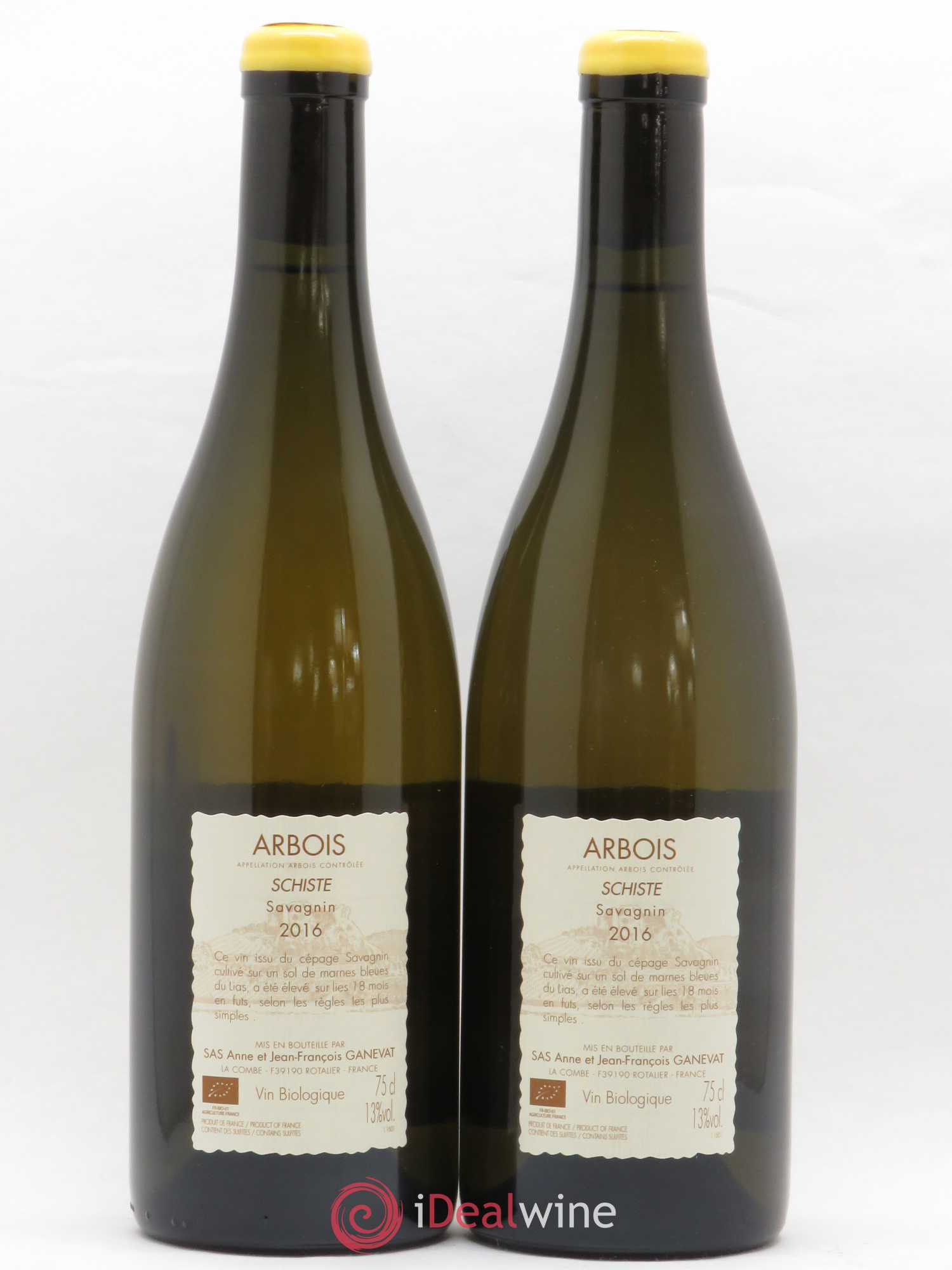 Arbois Savagnin Schiste Anne et Jean François Ganevat 2016 - Lot de 2 bouteilles - 1