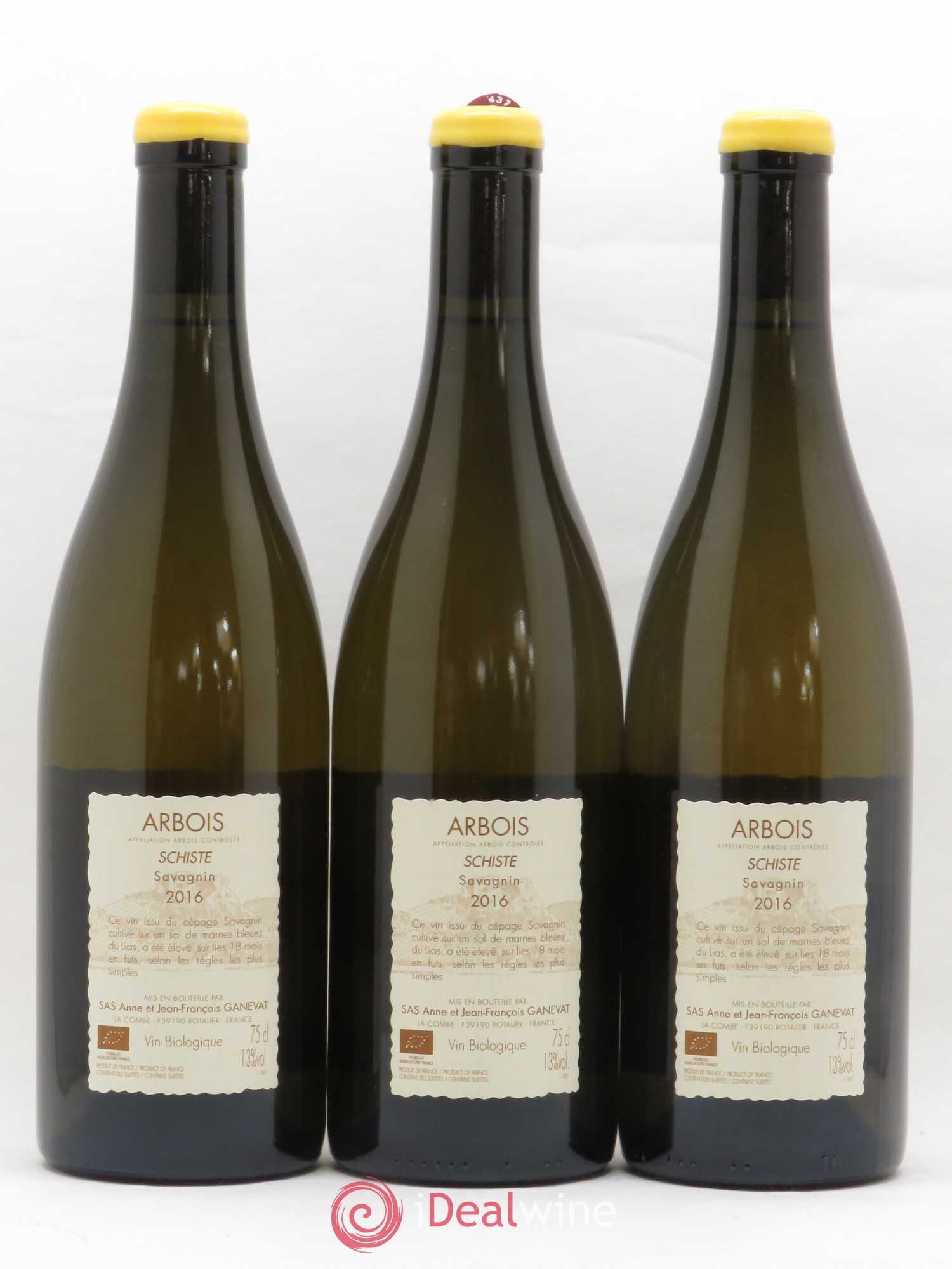 Arbois Savagnin Schiste Anne et Jean François Ganevat 2016 - Lot de 3 bouteilles - 1