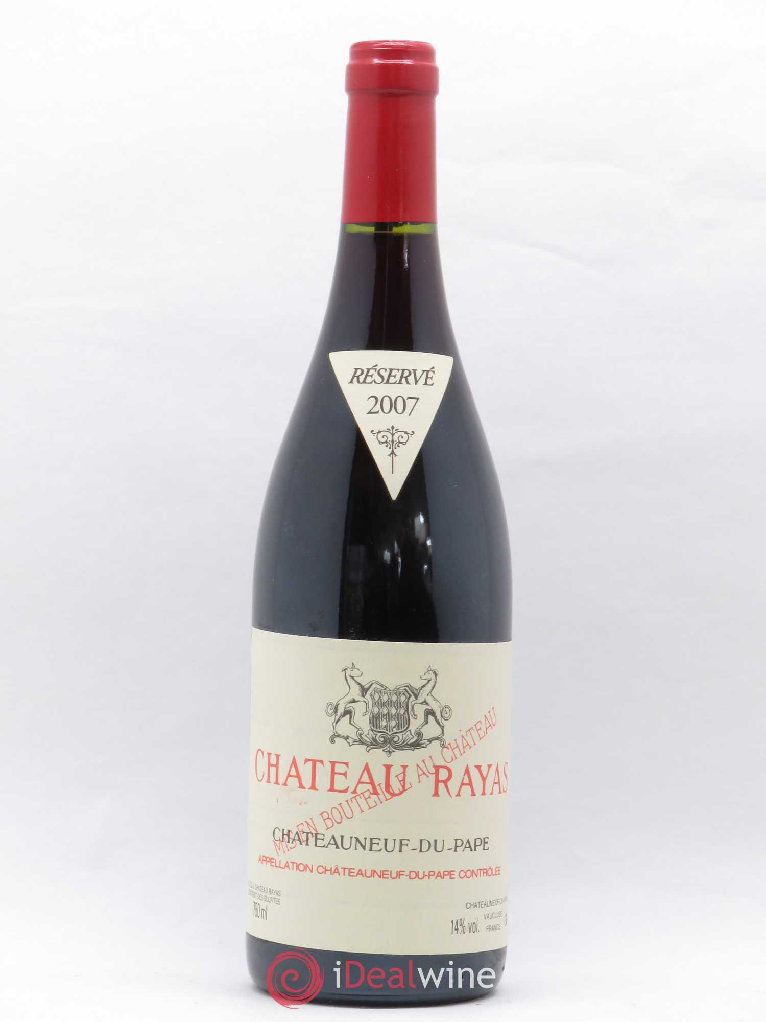 Châteauneuf-du-Pape Château Rayas Emmanuel Reynaud 2007 - Lot de 1 bouteille - 0