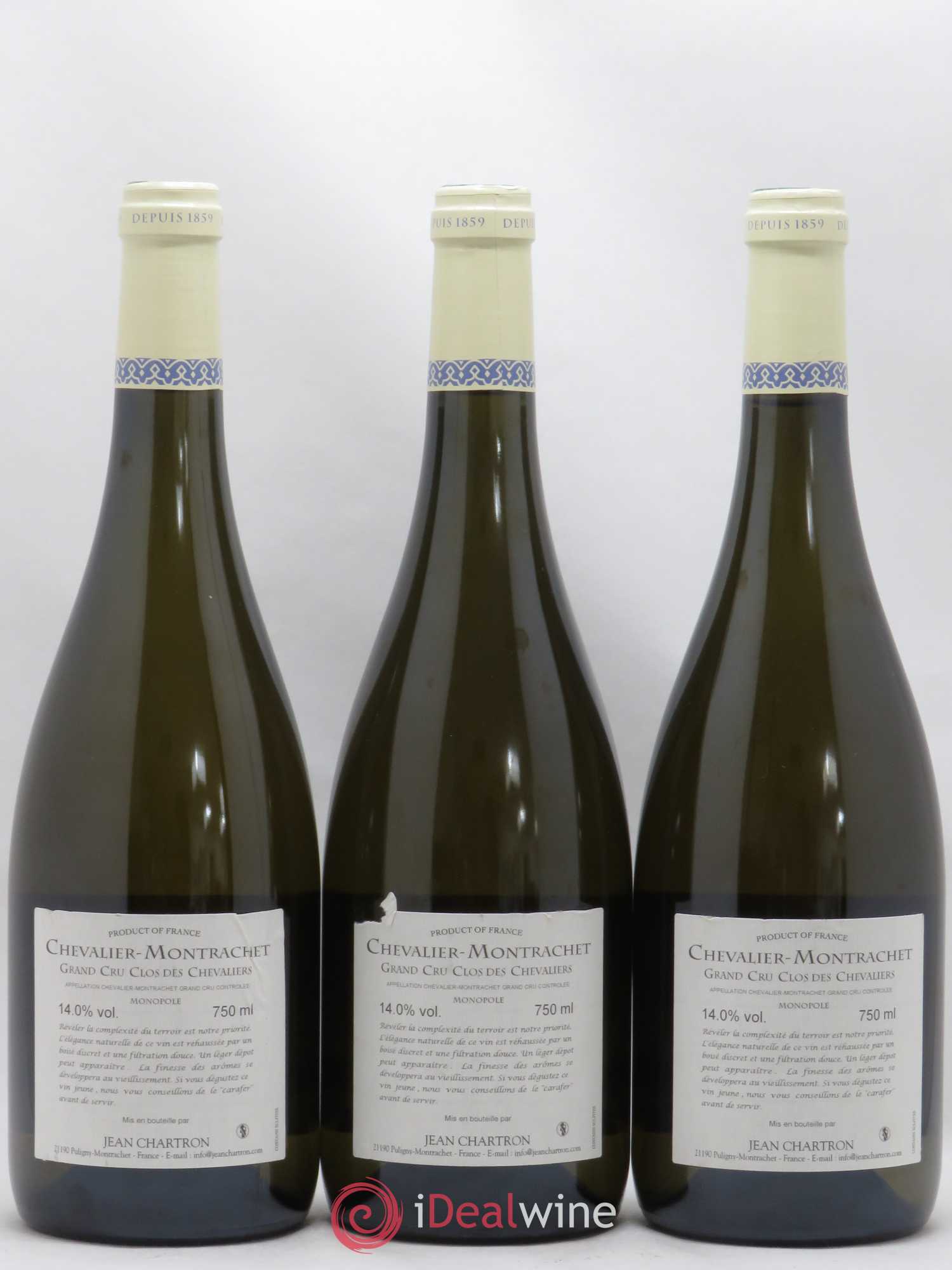 Chevalier-Montrachet Grand Cru Clos Des Chevaliers Jean Chartron 2014 - Posten von 3 Flaschen - 1