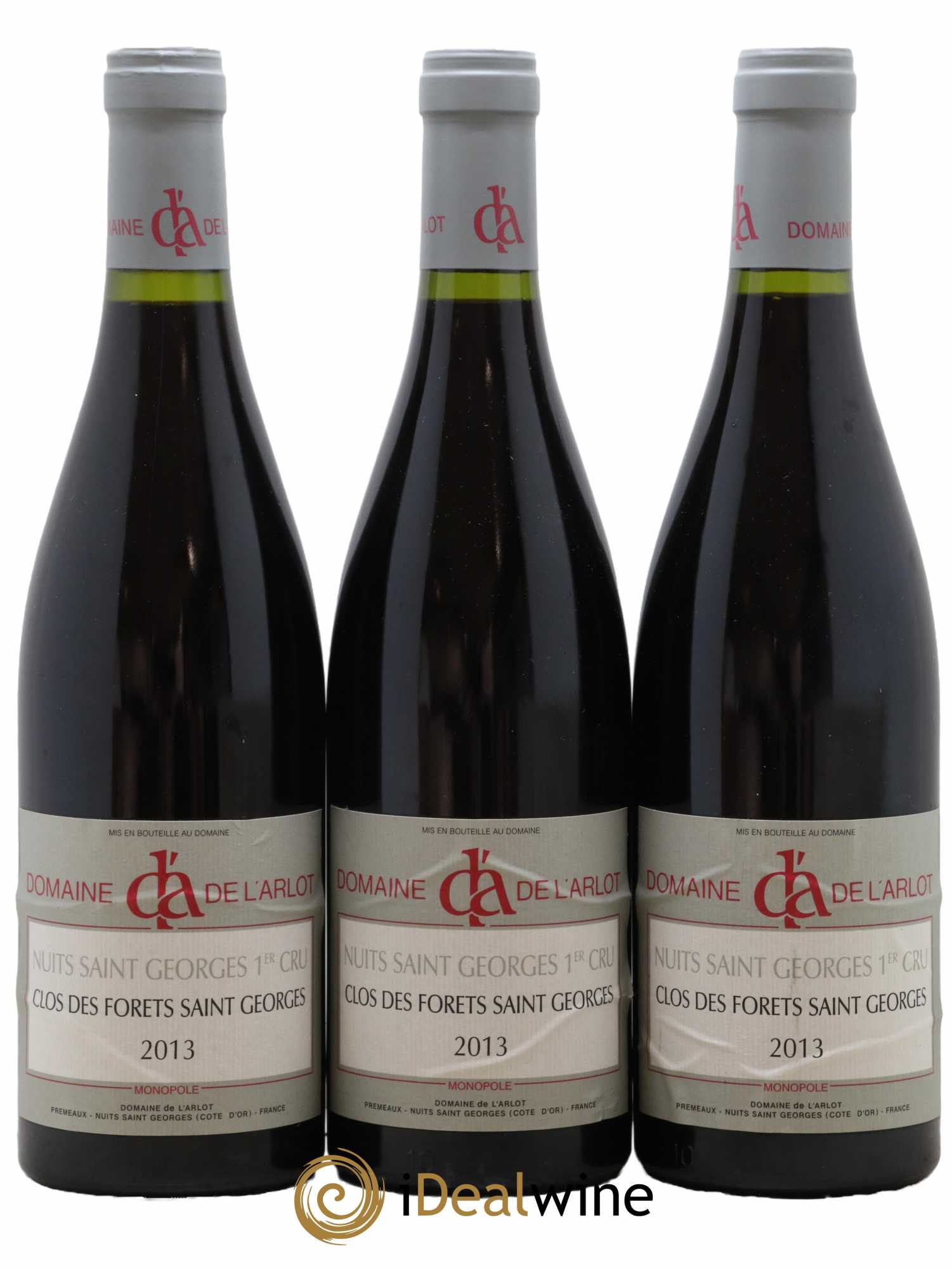 Nuits-Saint-Georges 1er Cru Clos des Forêts Saint-Georges Domaine de l'Arlot 2013 - Lot de 3 bouteilles - 0
