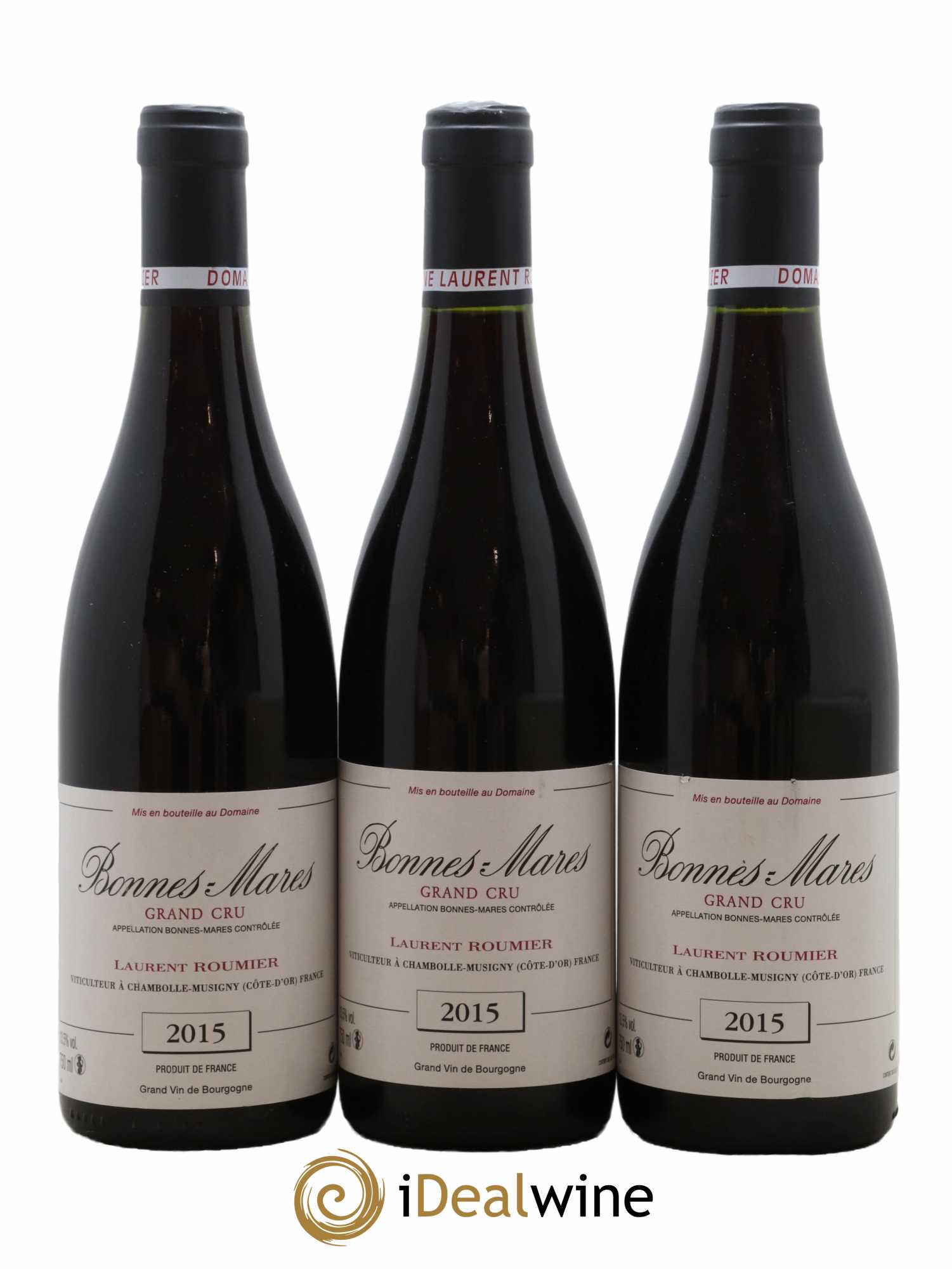 Bonnes-Mares Grand Cru Laurent Roumier 2015 - Lot of 3 bottles - 0