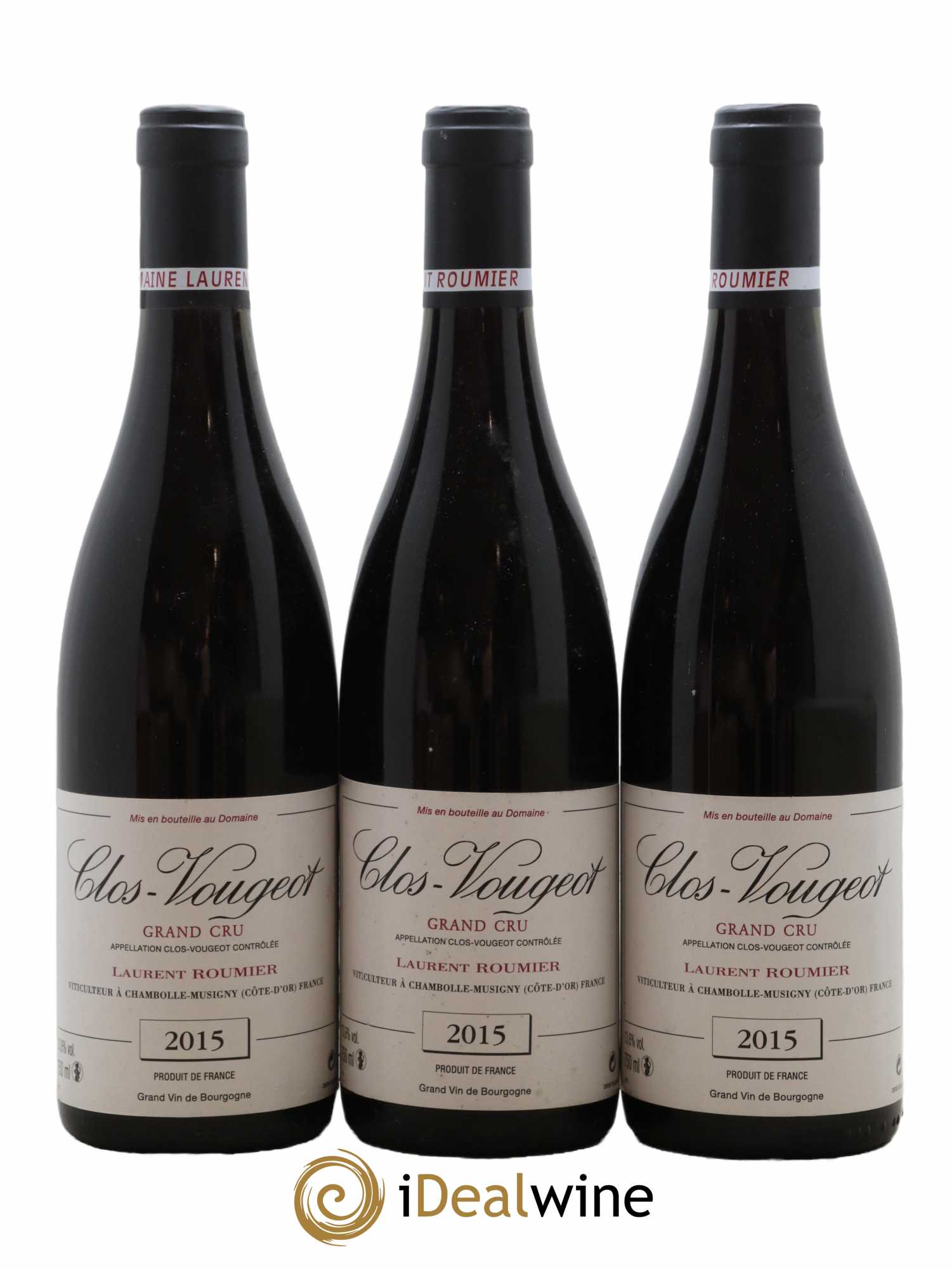 Clos de Vougeot Grand Cru Laurent Roumier 2015 - Lot de 3 bouteilles - 0