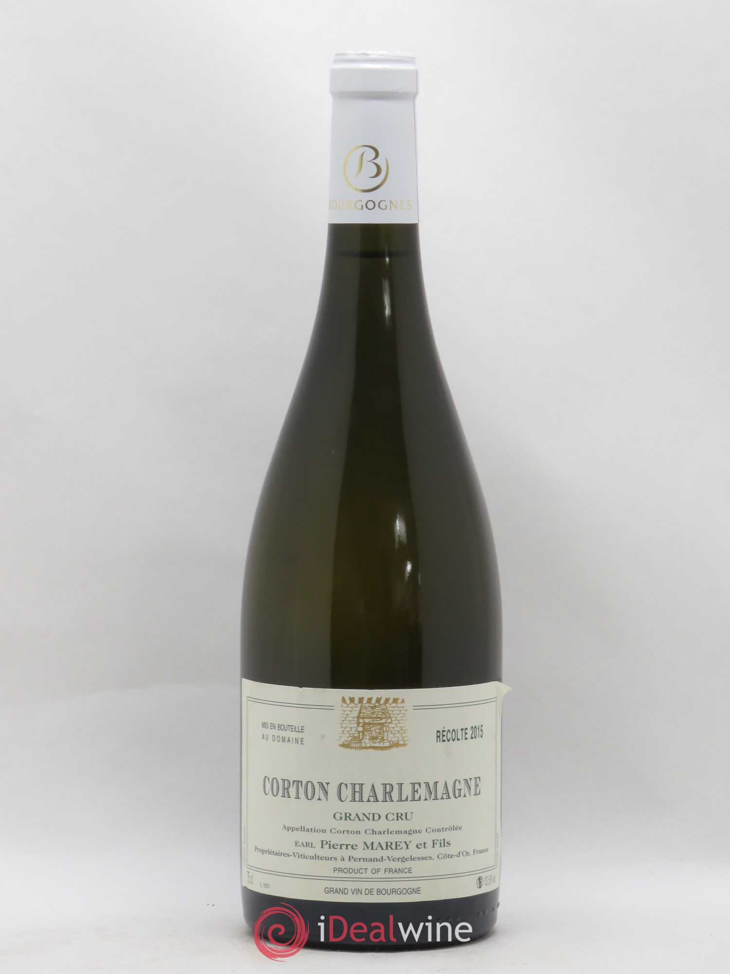 Corton-Charlemagne Grand Cru Domaine Marey 2015 - Lot de 1 bouteille - 0
