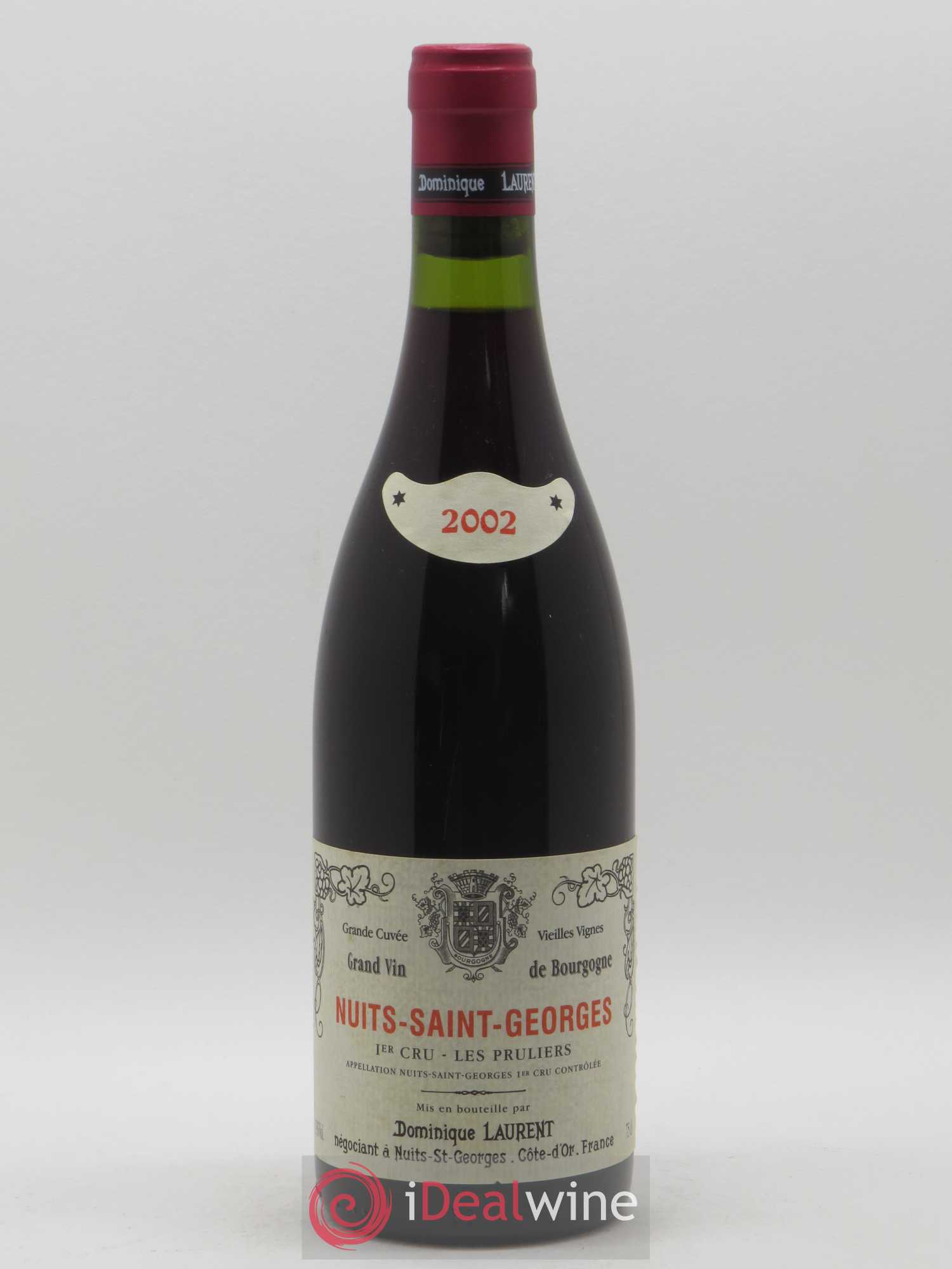 Nuits-Saint-Georges 1er Cru Les Pruliers Grande Cuvée Vieilles Vignes Dominique Laurent 2002 - Posten von 1 Flasche - 0