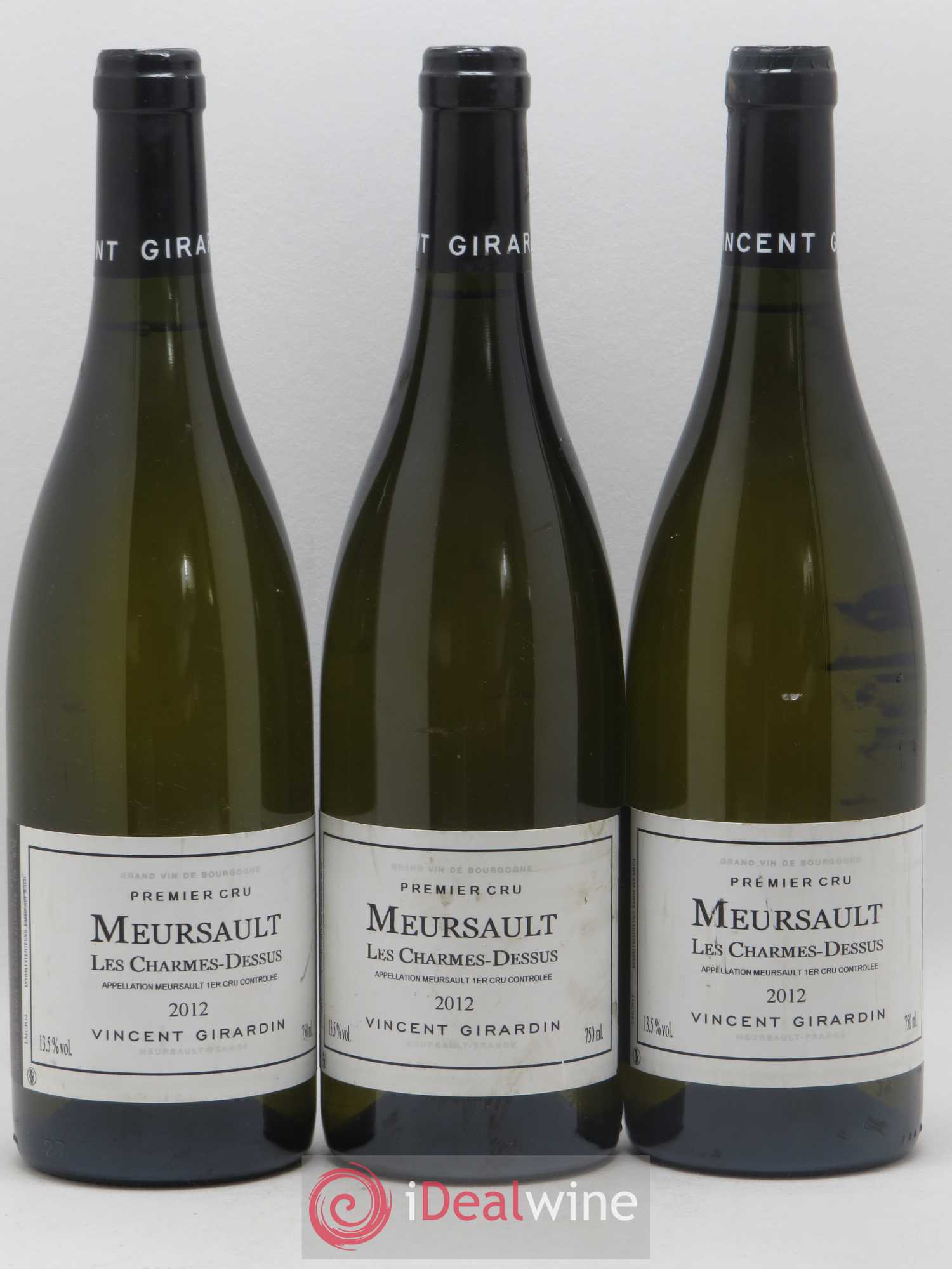 Meursault 1er Cru Les Charmes Dessus Vincent Girardin 2012 - Posten von 3 Flaschen - 0