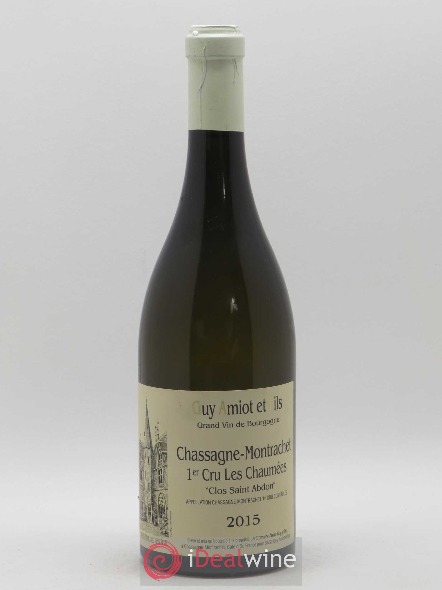 Chassagne-Montrachet 1er Cru Les Chaumées Clos Saint Abdon Guy Amiot 2015 - Posten von 1 Flasche - 0
