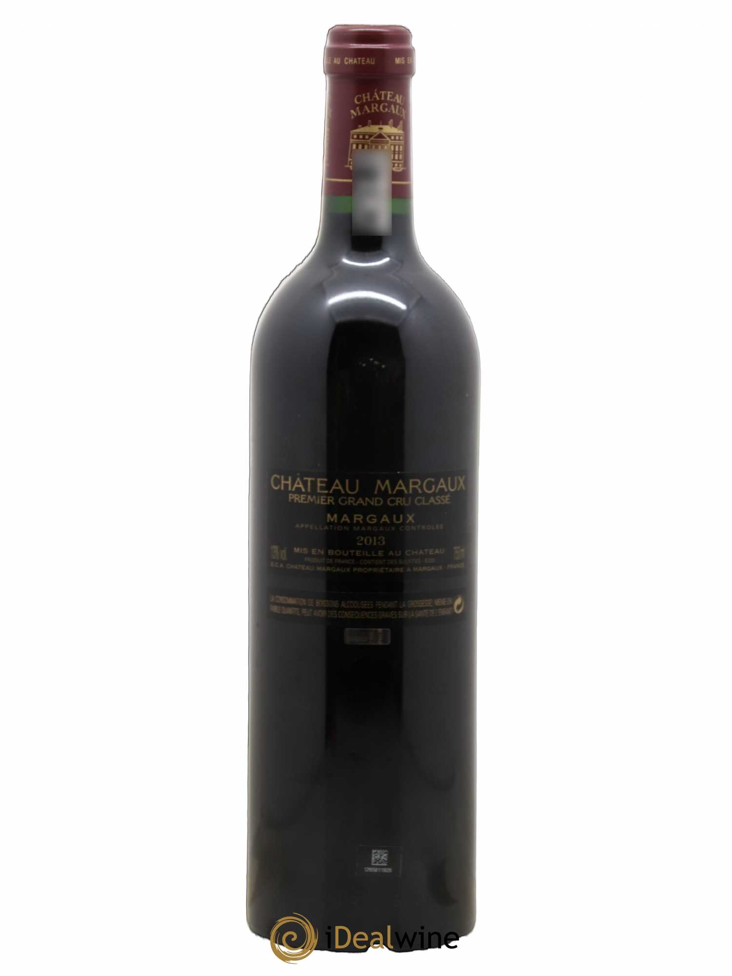 Château Margaux 1er Grand Cru Classé 2013 - Lot de 1 bouteille - 1