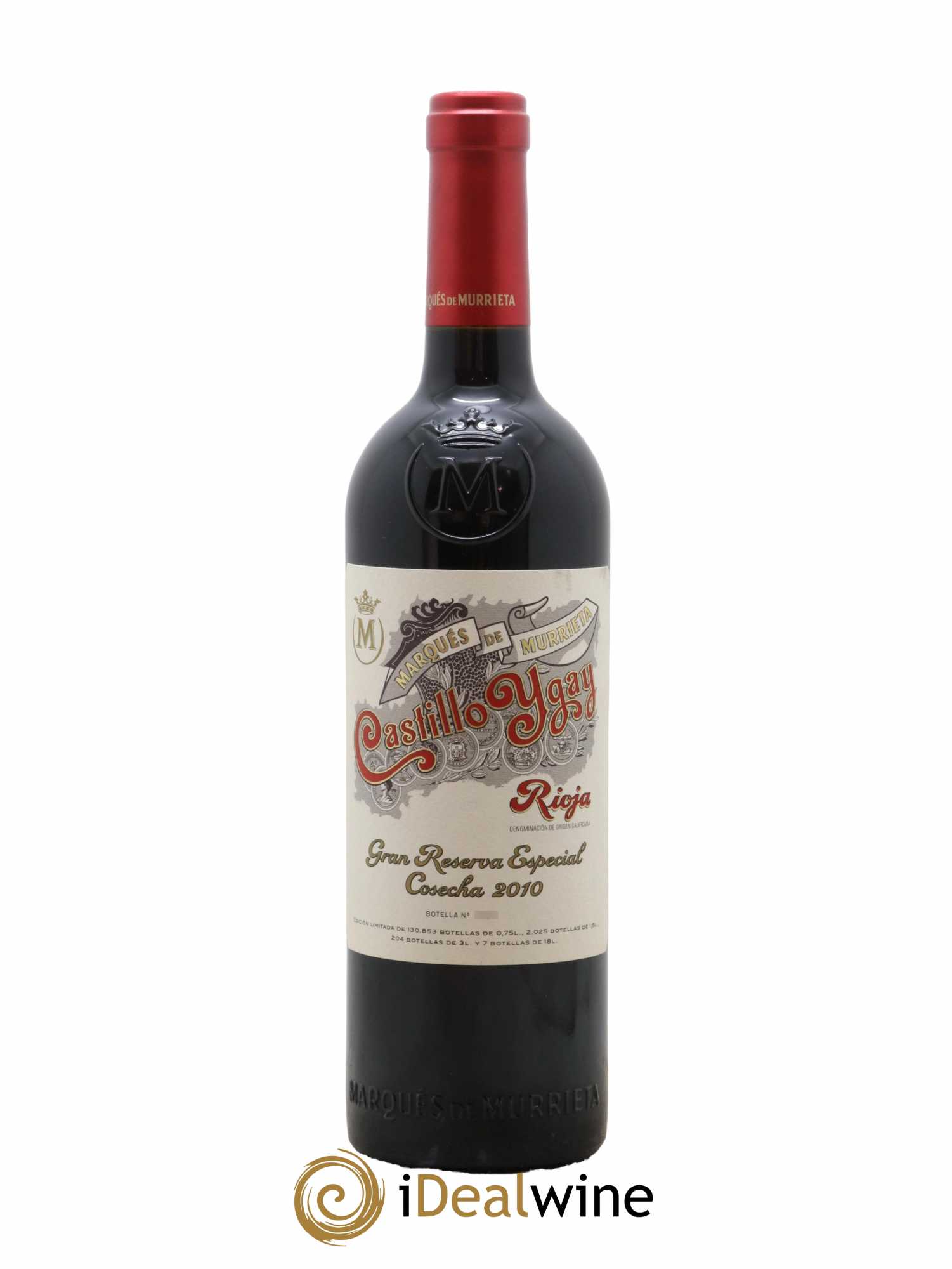 Rioja DOCA Castillo Ygay Reserva Especial Marqués de Murrieta 2010 - Lot de 1 bouteille - 0
