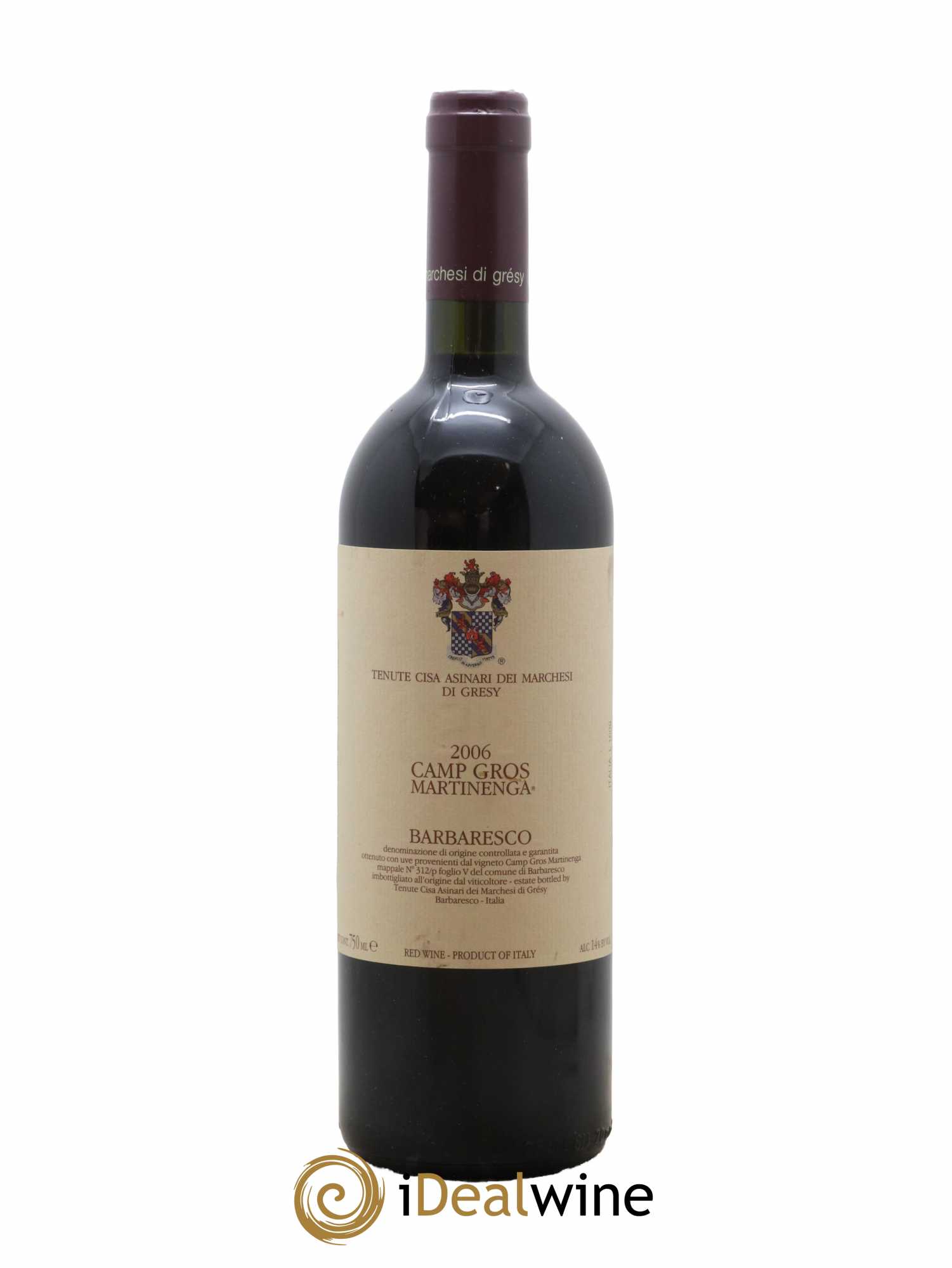 Barbaresco DOCG Marchesi di Gresy Camp Gros Martinenga 2006 - Lot de 1 bouteille - 0