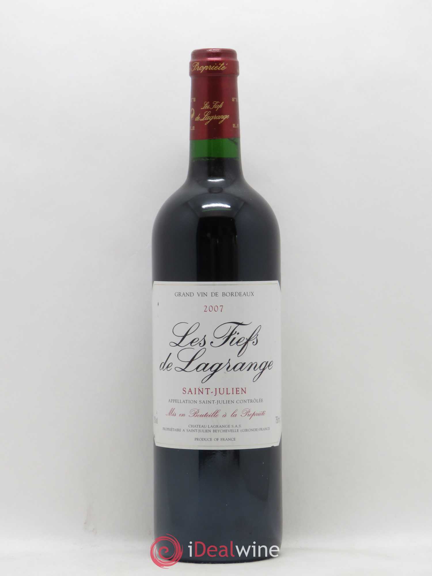 Les Fiefs de Lagrange Second Vin 2007 - Lot de 1 bouteille - 0