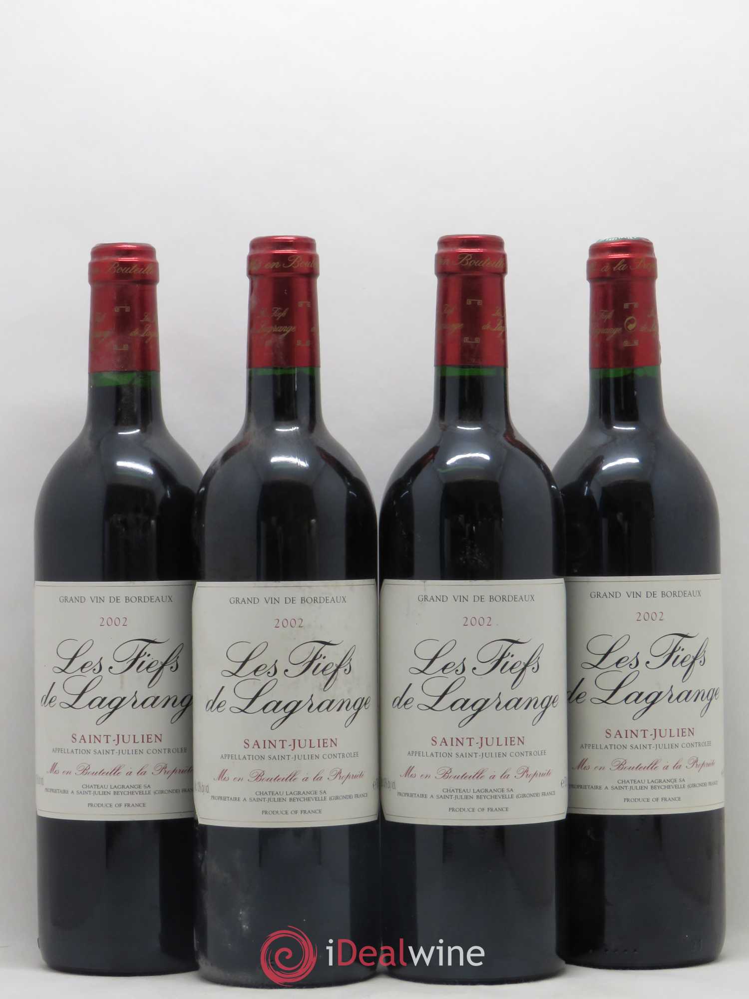 Les Fiefs de Lagrange Second Vin 2002 - Lot de 4 bouteilles - 0