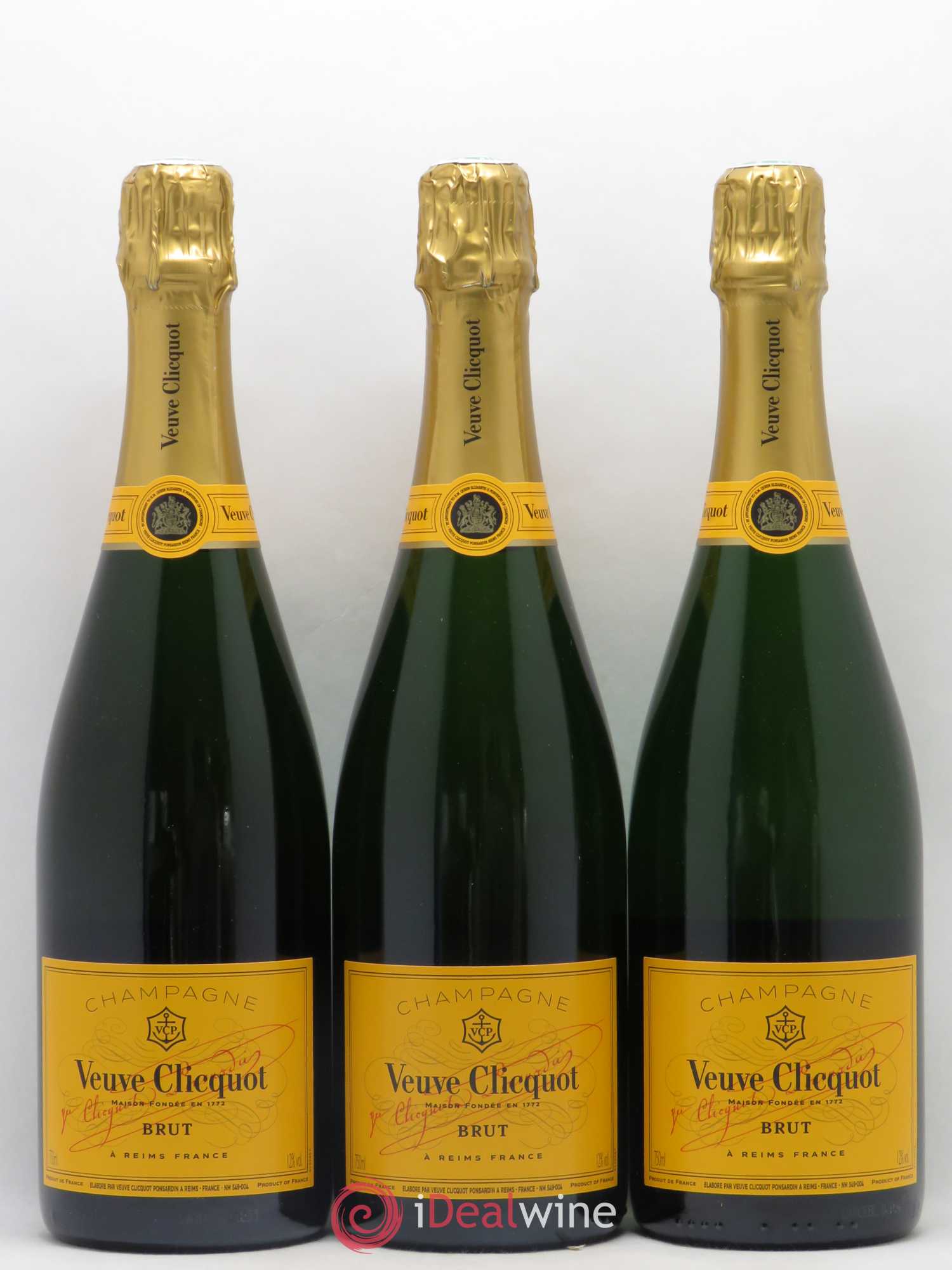Brut Réserve Veuve Clicquot - Lot de 3 bouteilles - 0