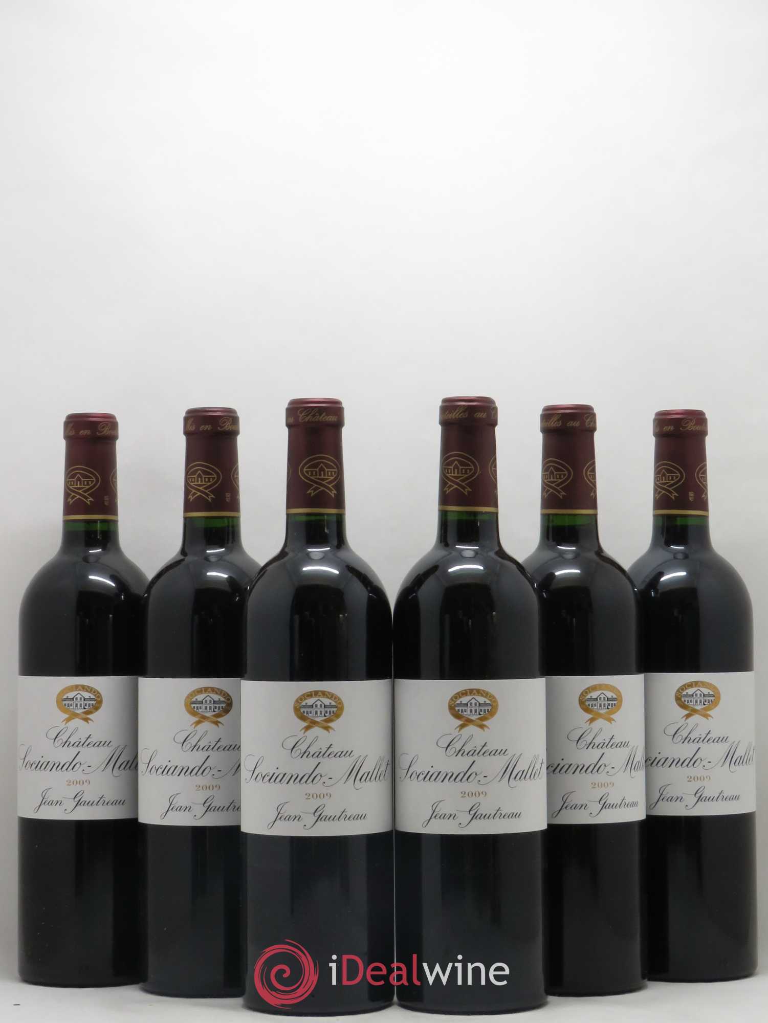 Château Sociando Mallet 2009 - Lot de 6 bouteilles - 0