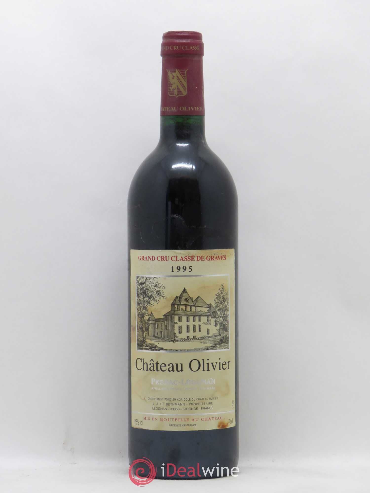 Château Olivier Cru Classé de Graves 1995 - Lot de 1 bouteille - 0