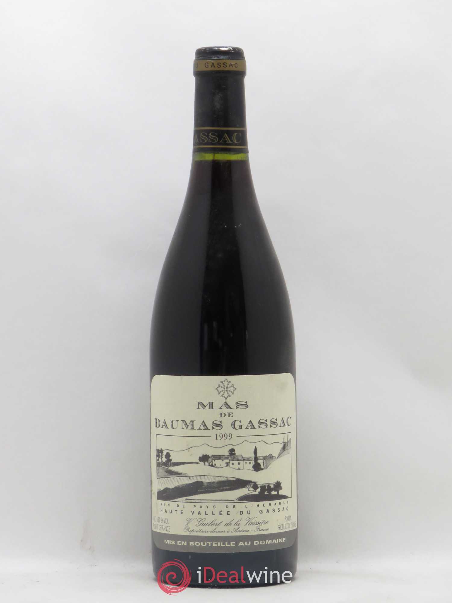 Saint-Guilhem-le-Désert - Cité d'Aniane Mas Daumas Gassac Famille Guibert de La Vaissière 1999 - Lot de 1 bouteille - 0