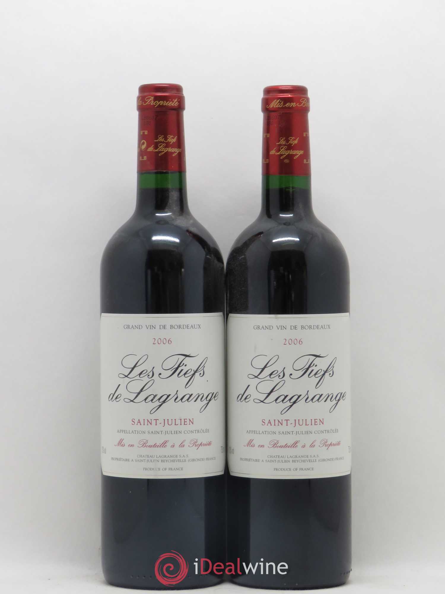 Les Fiefs de Lagrange Second Vin 2006 - Lot de 2 bouteilles - 0