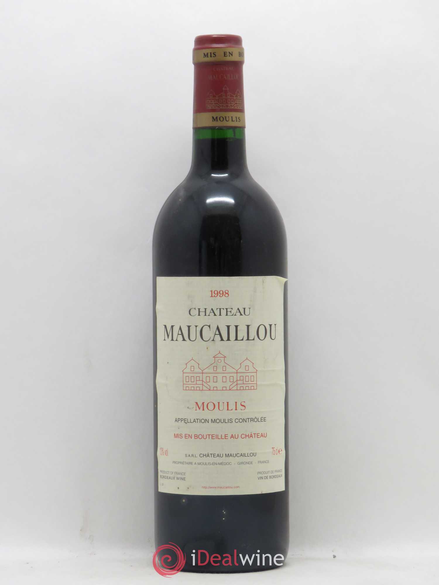 Château Maucaillou 1998 - Lot de 1 bouteille - 0