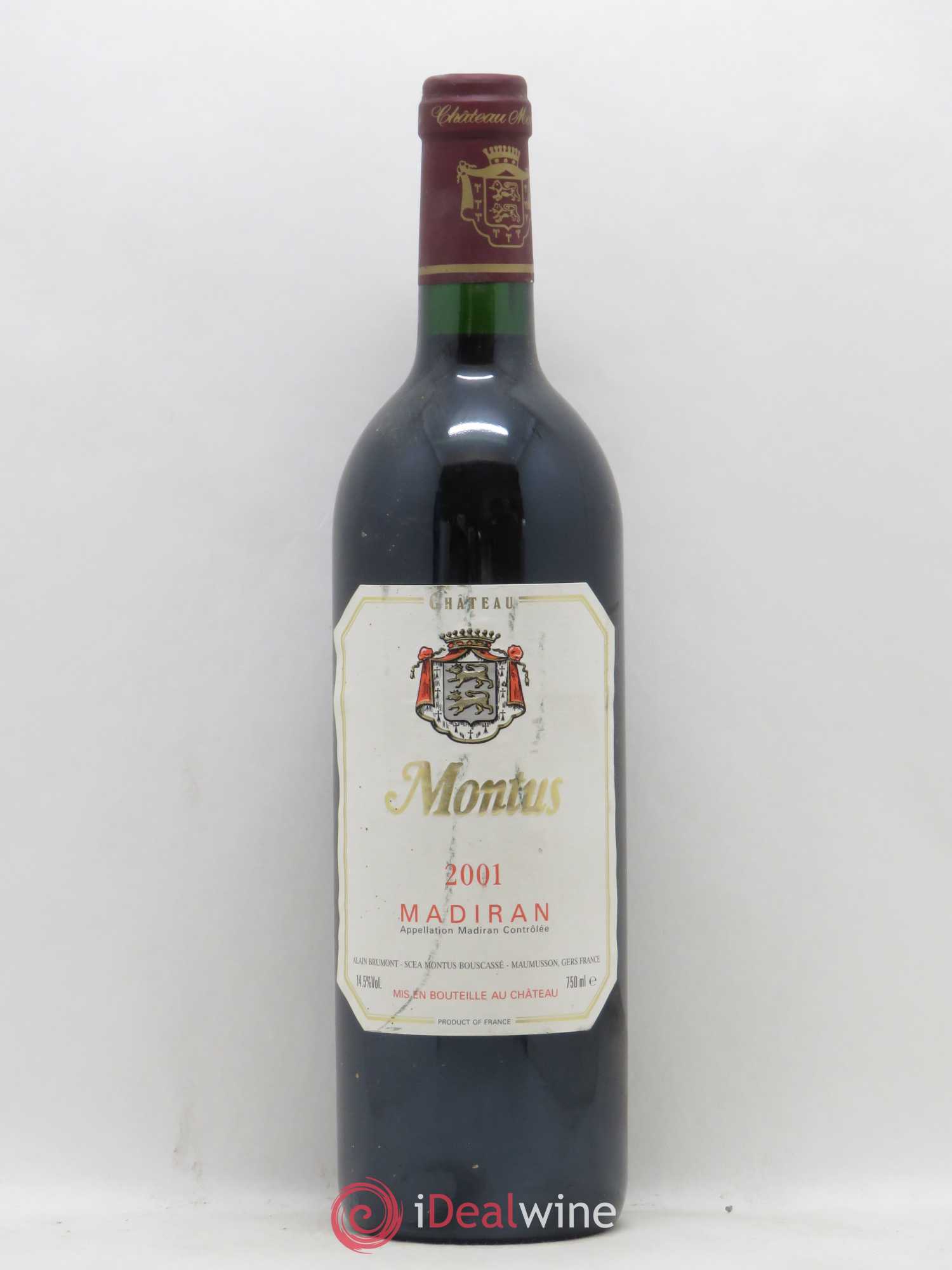 Madiran Château Montus Alain Brumont 2001 - Lot de 1 bouteille - 0