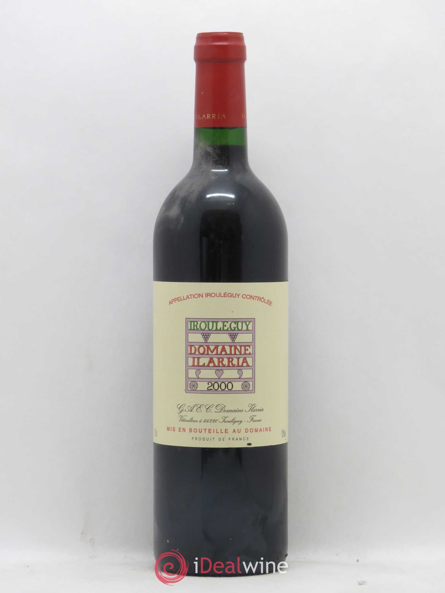 Irouléguy Domaine Ilarria 2000 - Posten von 1 Flasche - 0