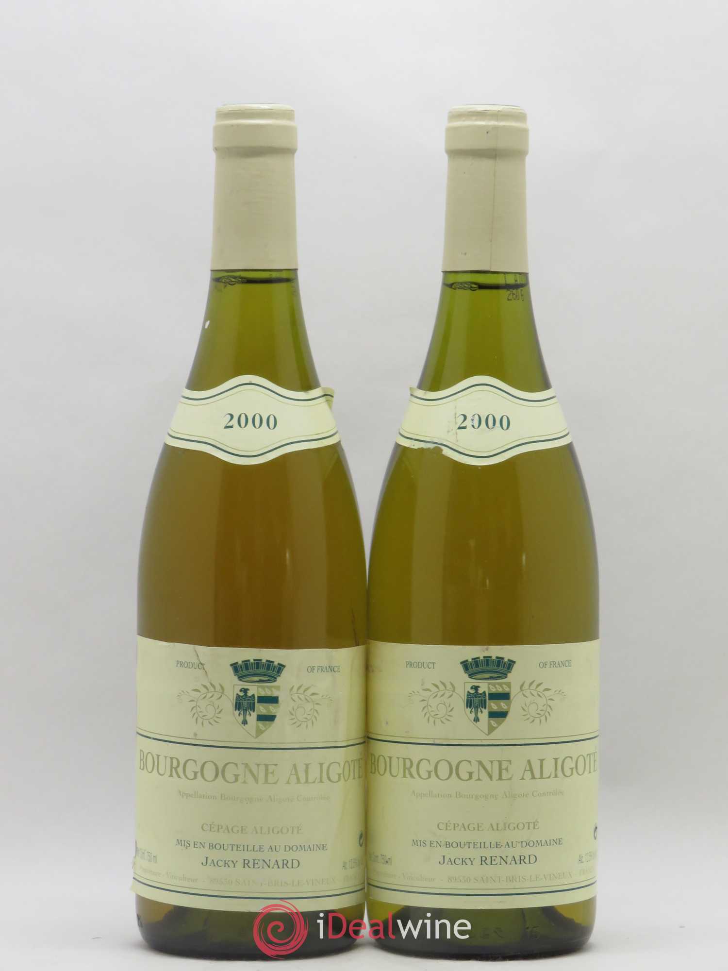 Bourgogne Aligoté Renard (sans prix de réserve) 2000 - Posten von 2 Flaschen - 0