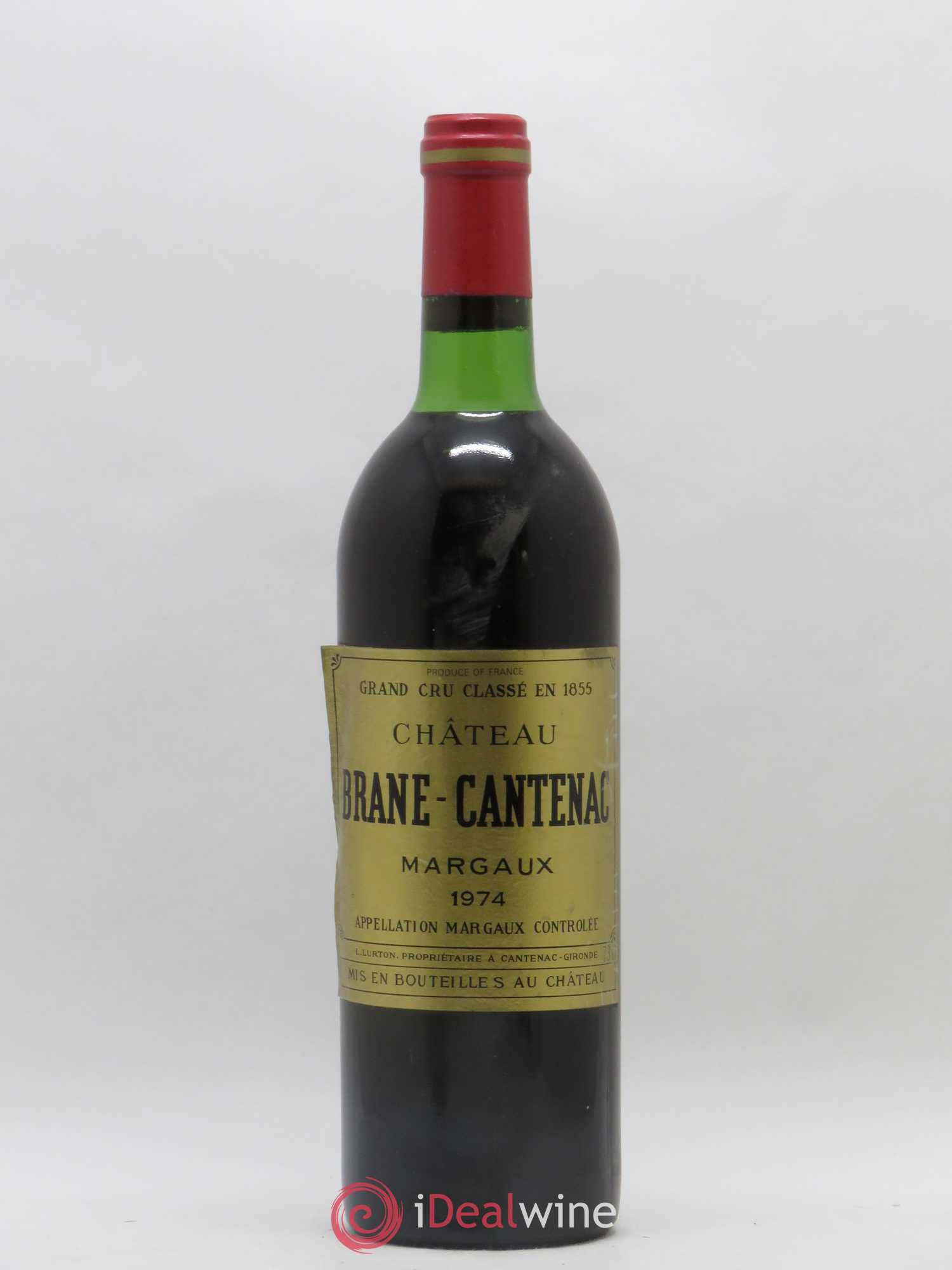 Château Brane Cantenac 2ème Grand Cru Classé 1974 - Lot de 1 bouteille - 0