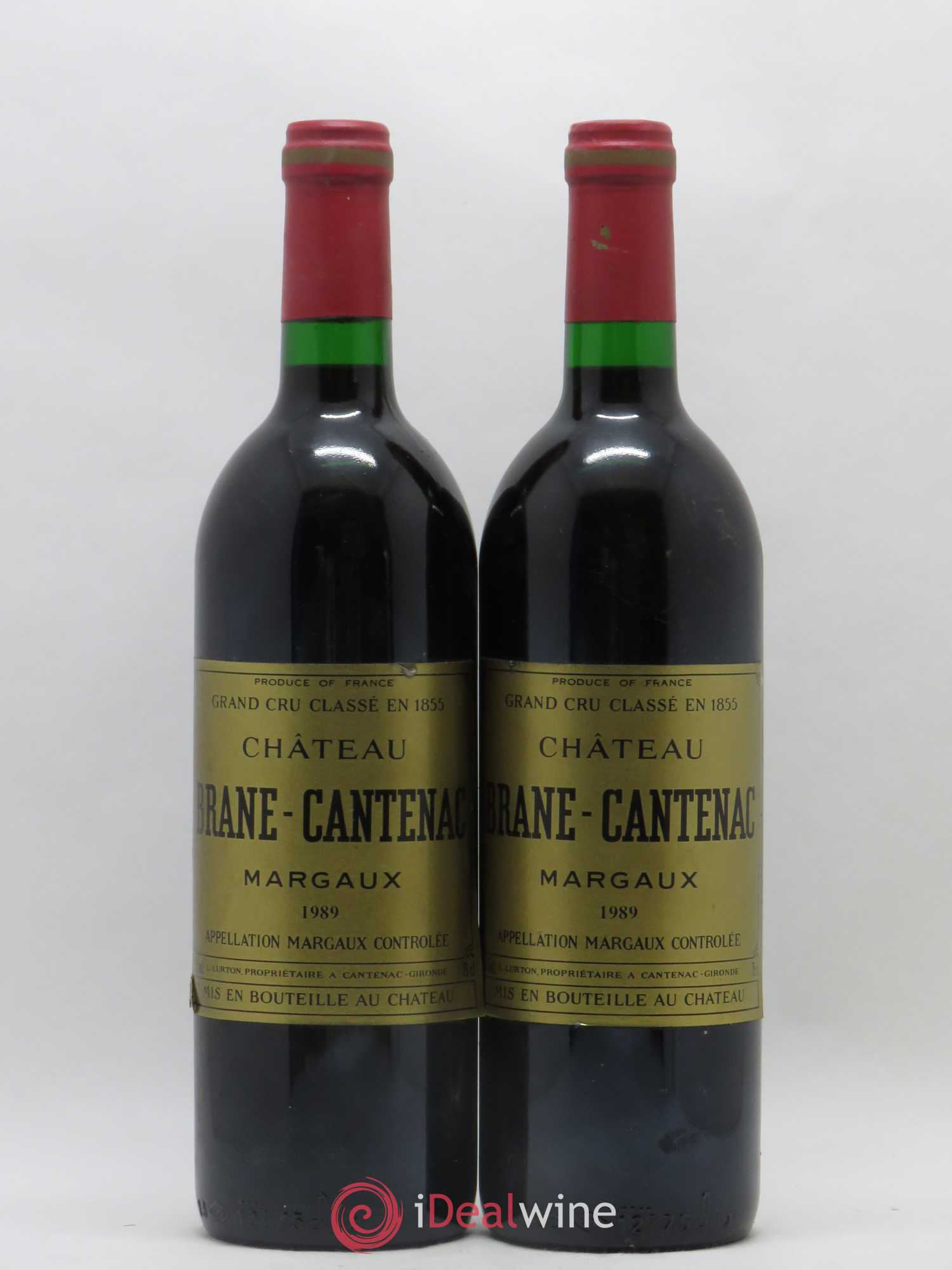 Château Brane Cantenac 2ème Grand Cru Classé 1989 - Lot de 2 bouteilles - 0