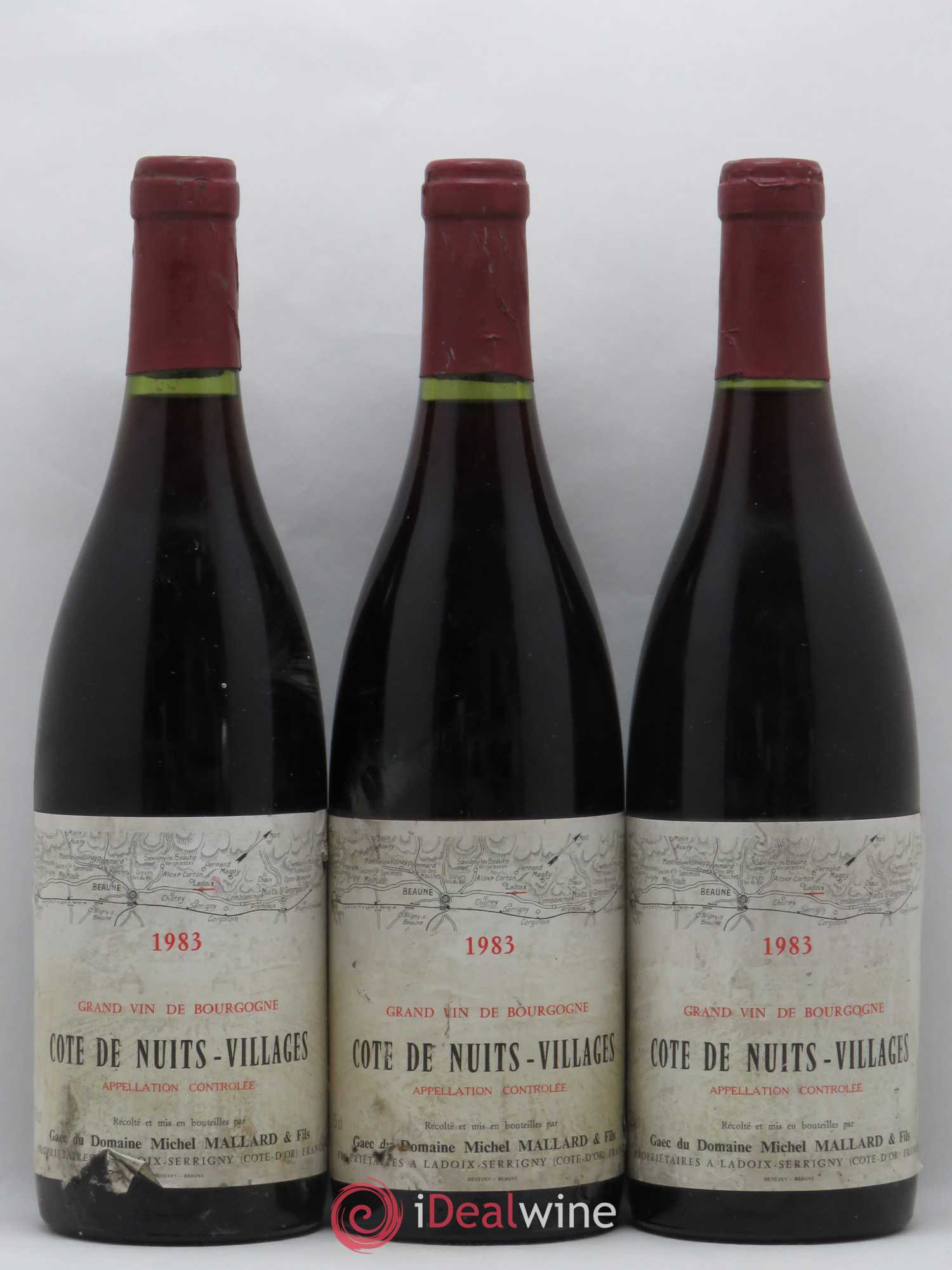 Côte de Nuits-Villages Michel Mallard (sans prix de réserve) 1983 - Lot de 6 bouteilles - 1