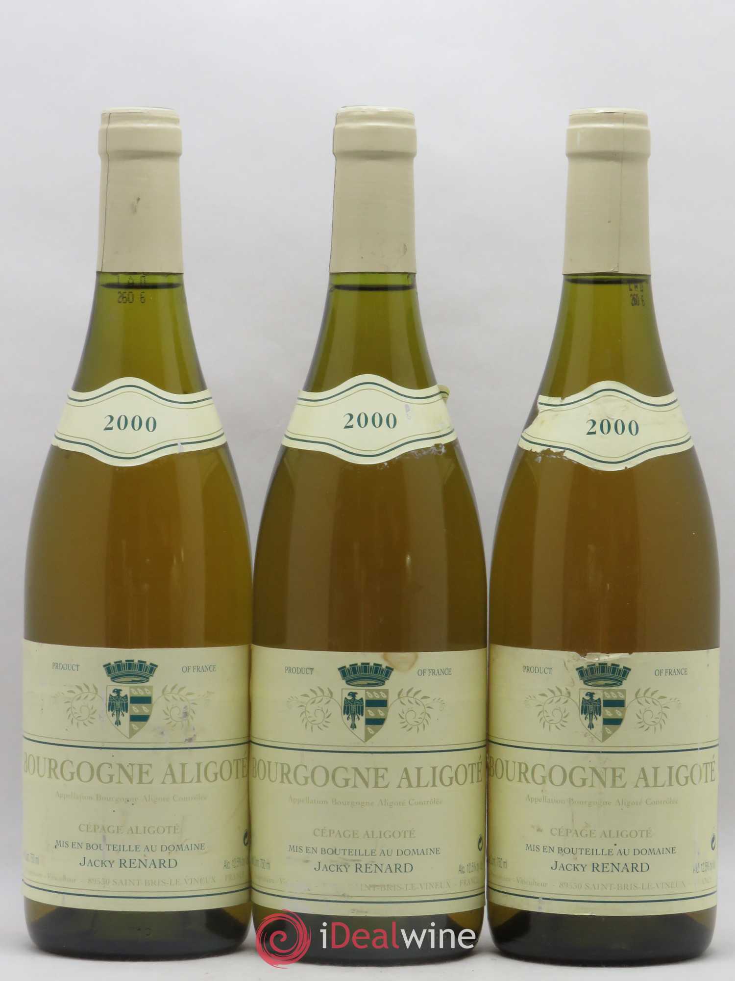 Bourgogne Aligoté Renard (sans prix de réserve) 2000 - Posten von 3 Flaschen - 0