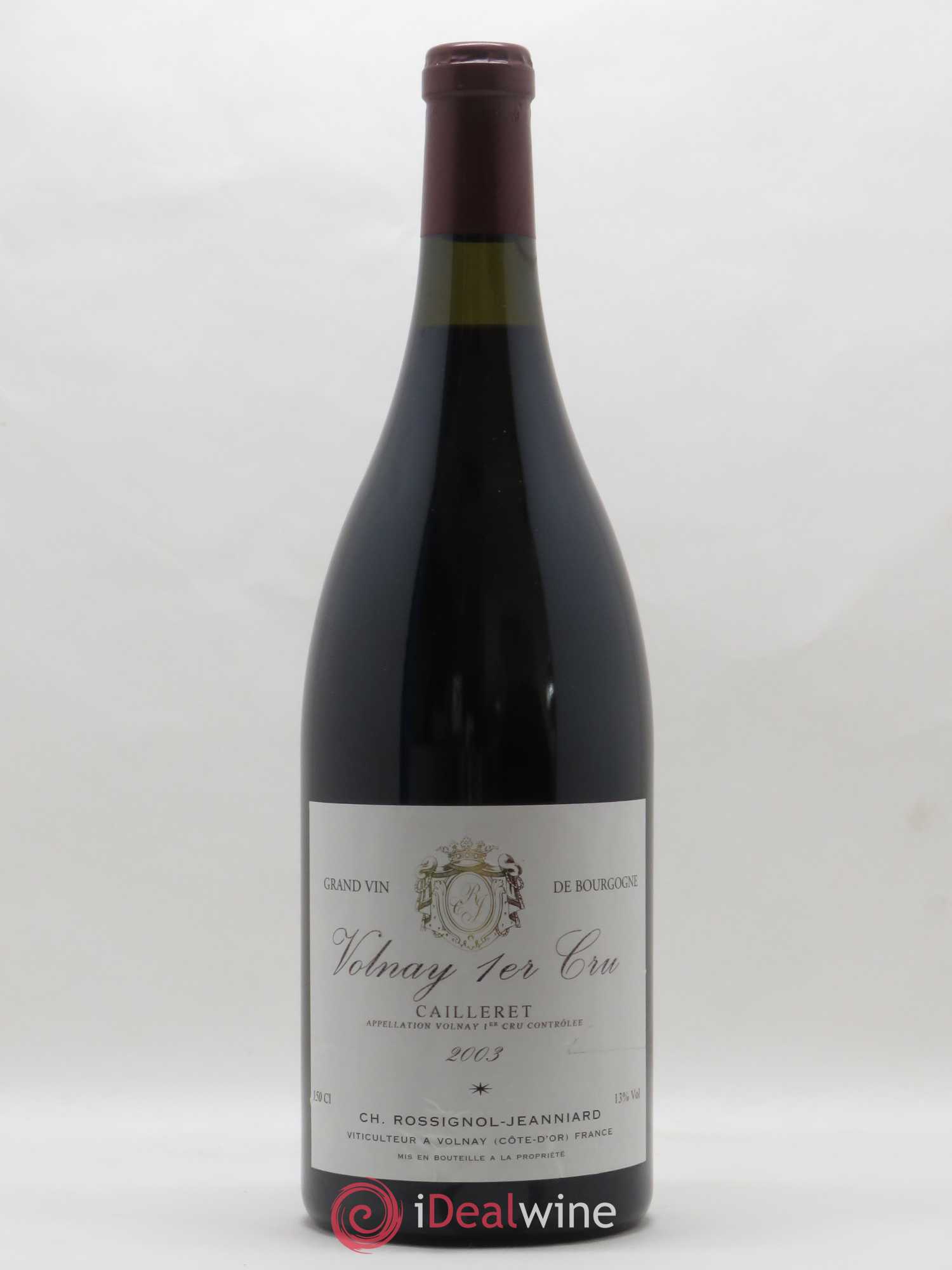 Volnay 1er Cru Cailleret Rossignol Jeanniard 2003 - Posten von 1 Magnum - 0