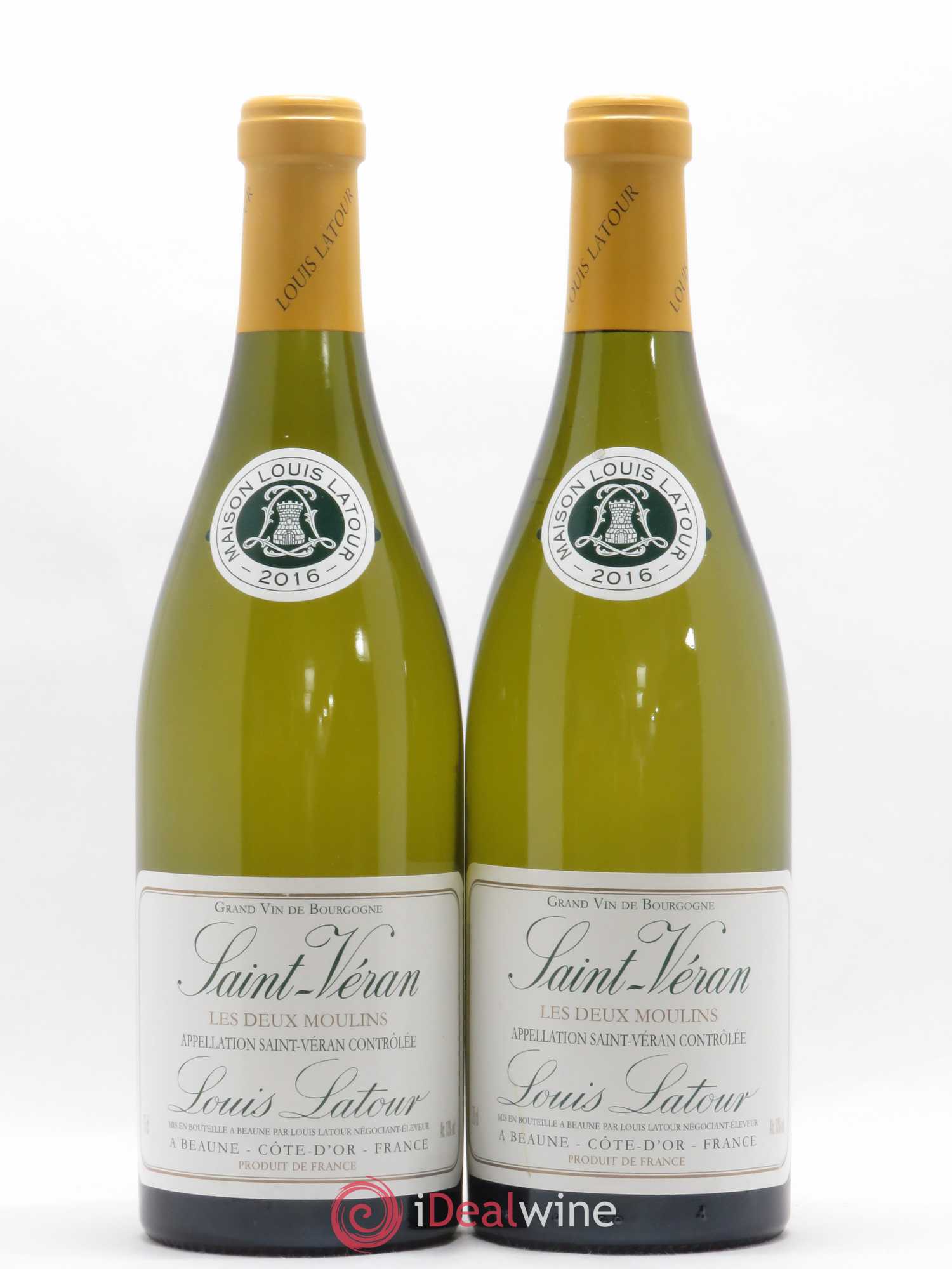 Saint-Véran Les Deux Moulins Louis Latour 2016 - Lot de 2 bouteilles - 0
