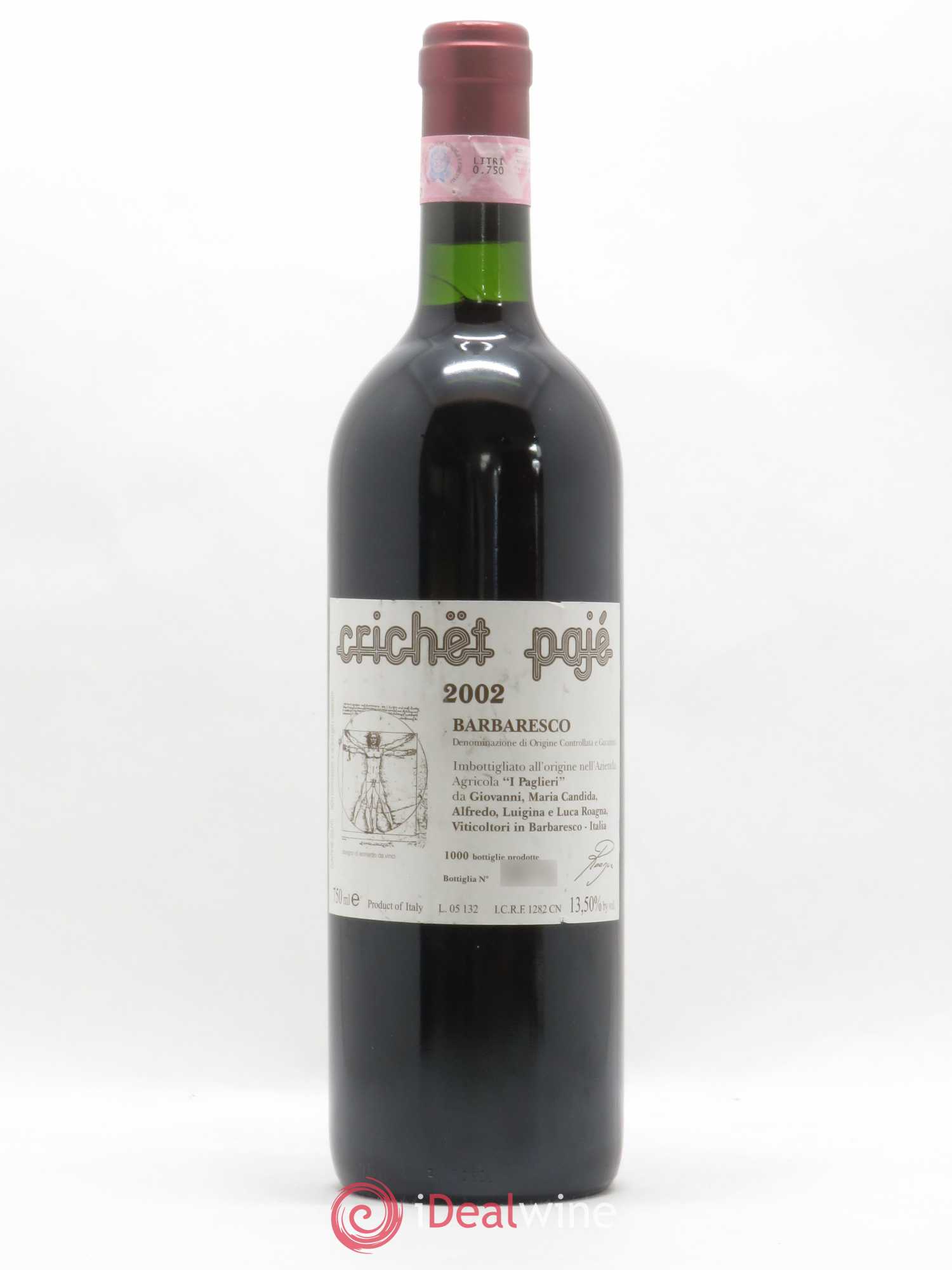 Barbaresco DOCG Crichet Pajé Roagna 2002 - Lot de 1 bouteille - 0