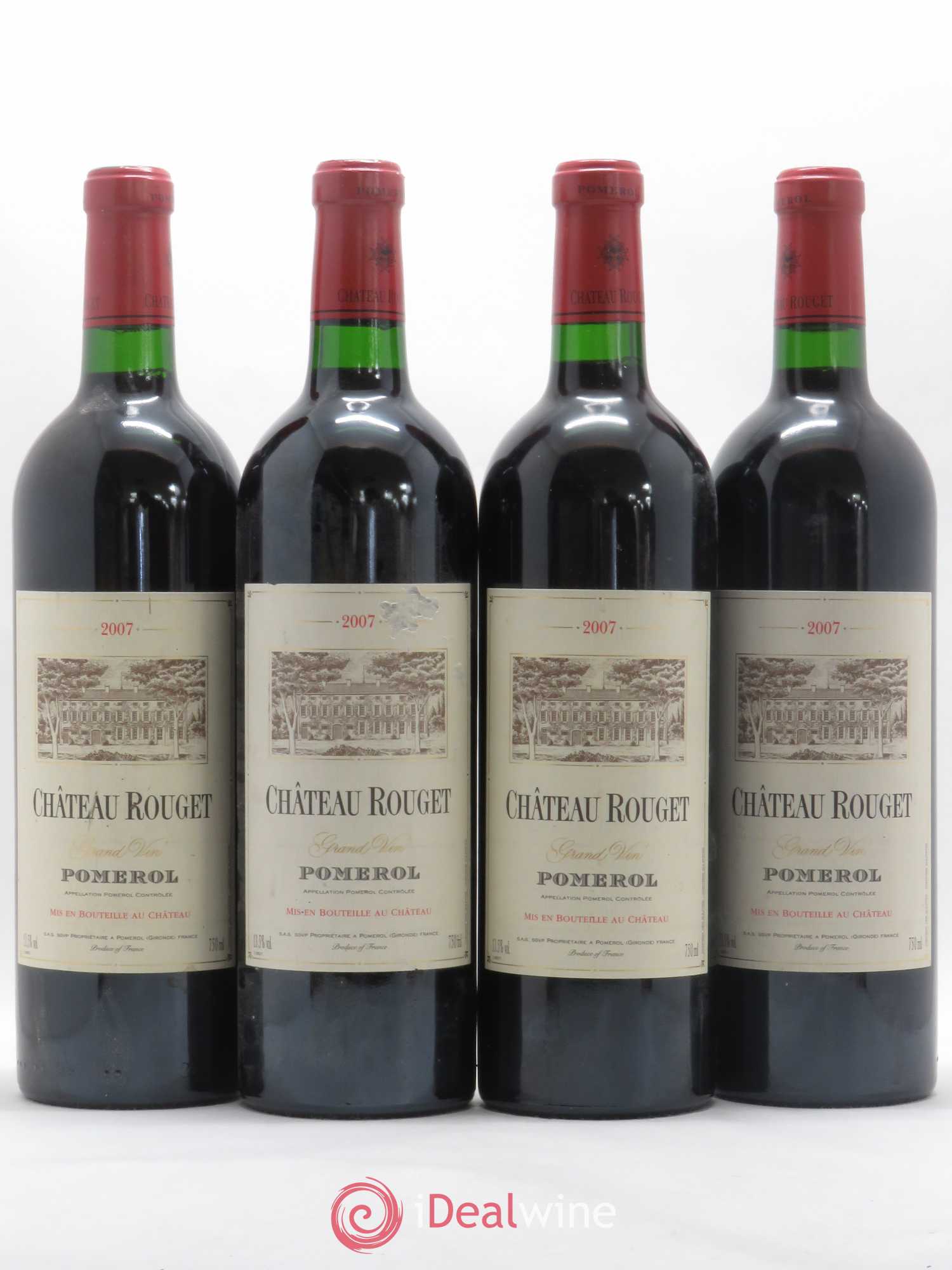 Château Rouget 2007 - Lot of 4 bottles - 0
