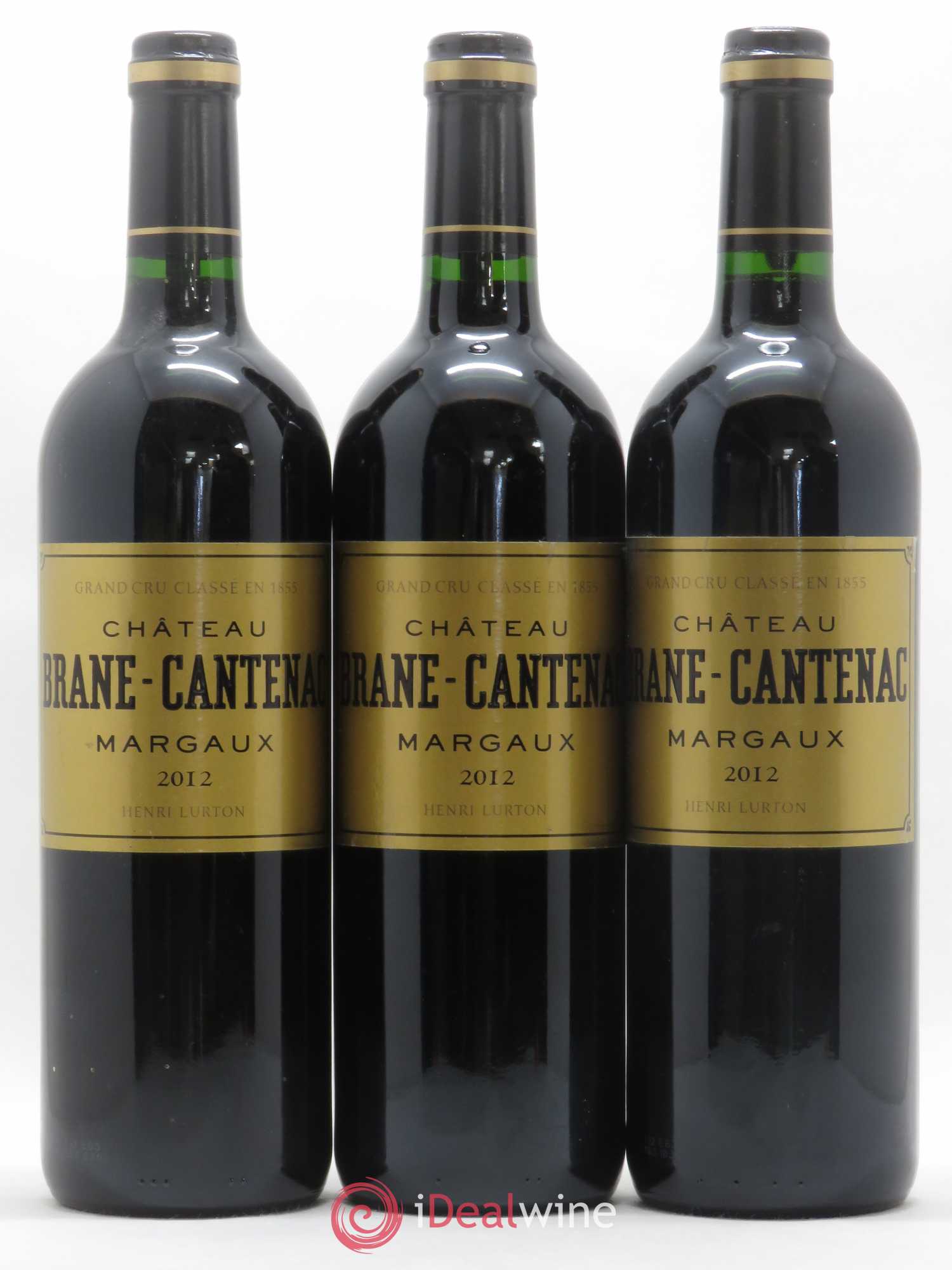 Château Brane Cantenac 2ème Grand Cru Classé 2012 - Lot de 3 bouteilles - 0