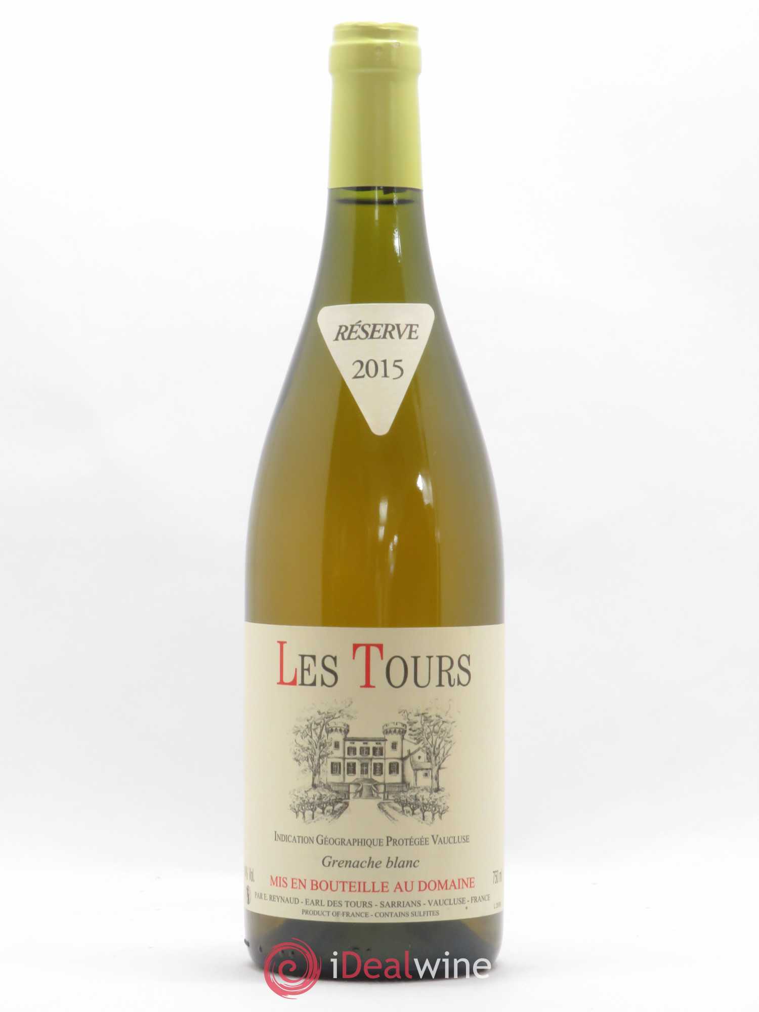Côtes-du-Rhône Château des Tours Emmanuel Reynaud Les Tours Grenache Blanc 2015 - Posten von 1 Flasche - 0