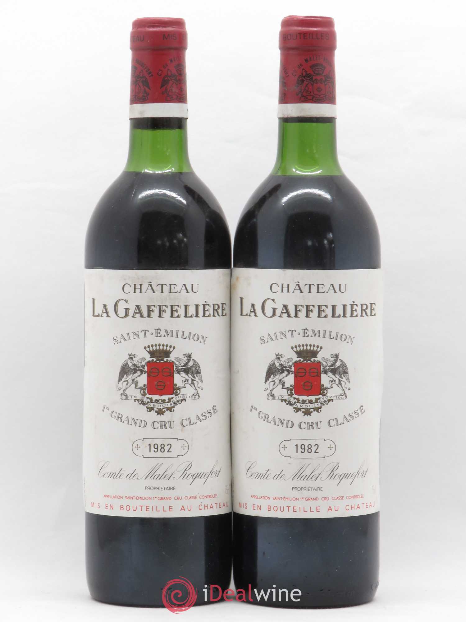 Château la Gaffelière 1er Grand Cru Classé B 1982 - Lot de 2 bouteilles - 0