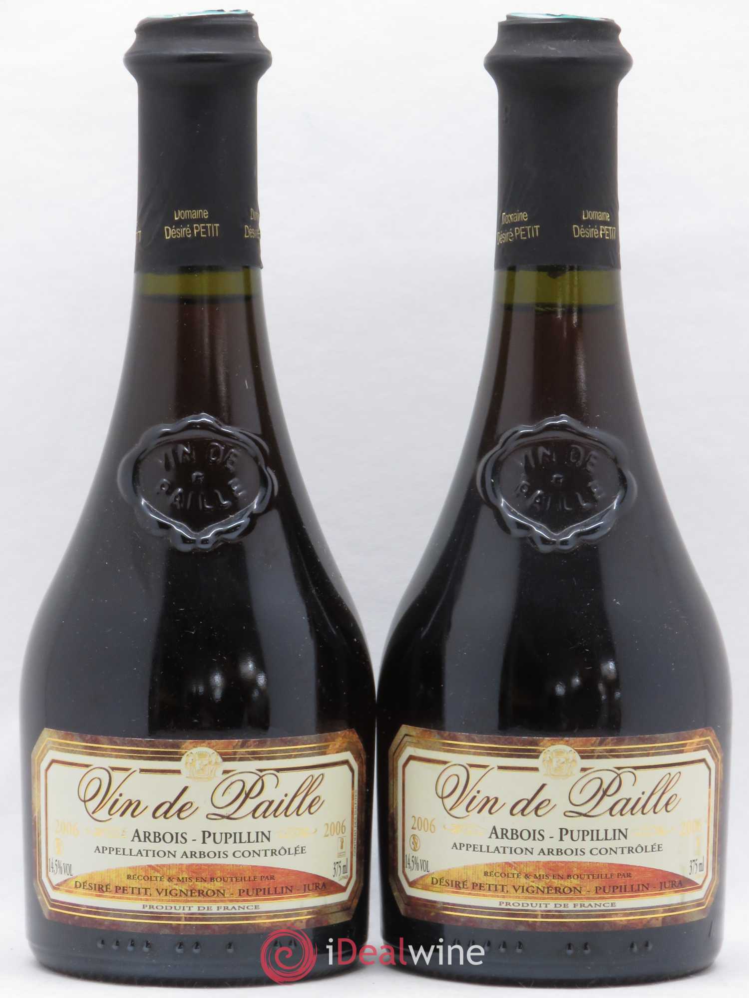 Arbois Vin de Paille Pupillin Domaine Désiré Petit 2006 - Posten von 2 Demi-Flaschen - 0