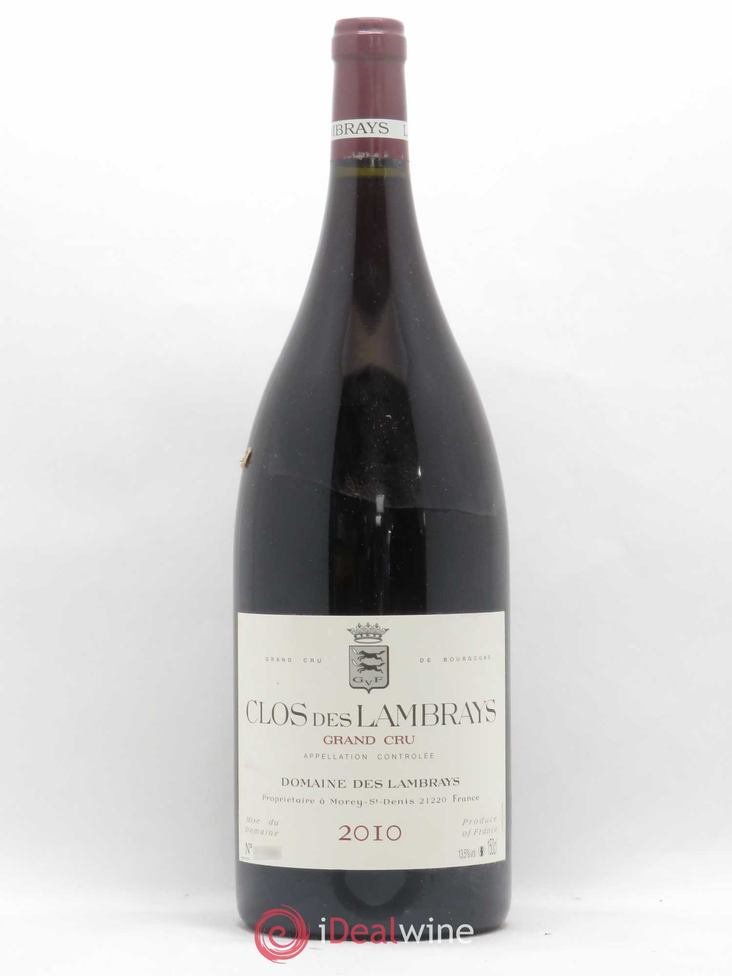Clos des Lambrays Grand Cru Domaine des Lambrays 2010 - Lot de 1 magnum - 0