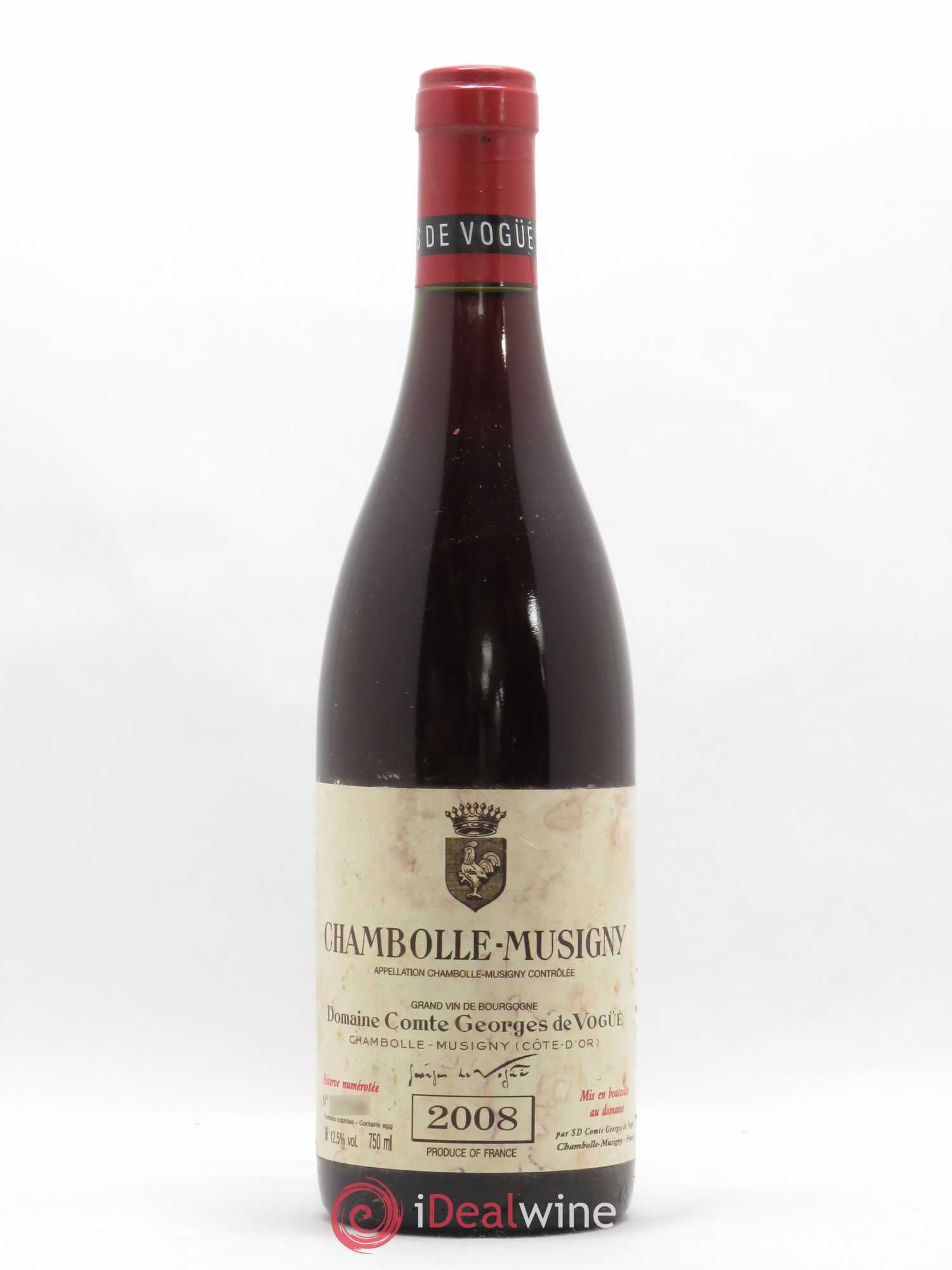 Chambolle-Musigny Comte Georges de Vogüé 2008 - Lot de 1 bouteille - 0