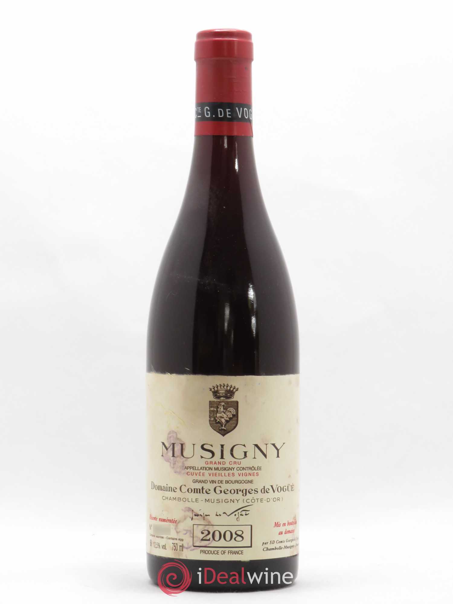 Musigny Grand Cru Cuvée Vieilles Vignes Comte Georges de Vogüé 2008 - Lot de 1 bouteille - 0