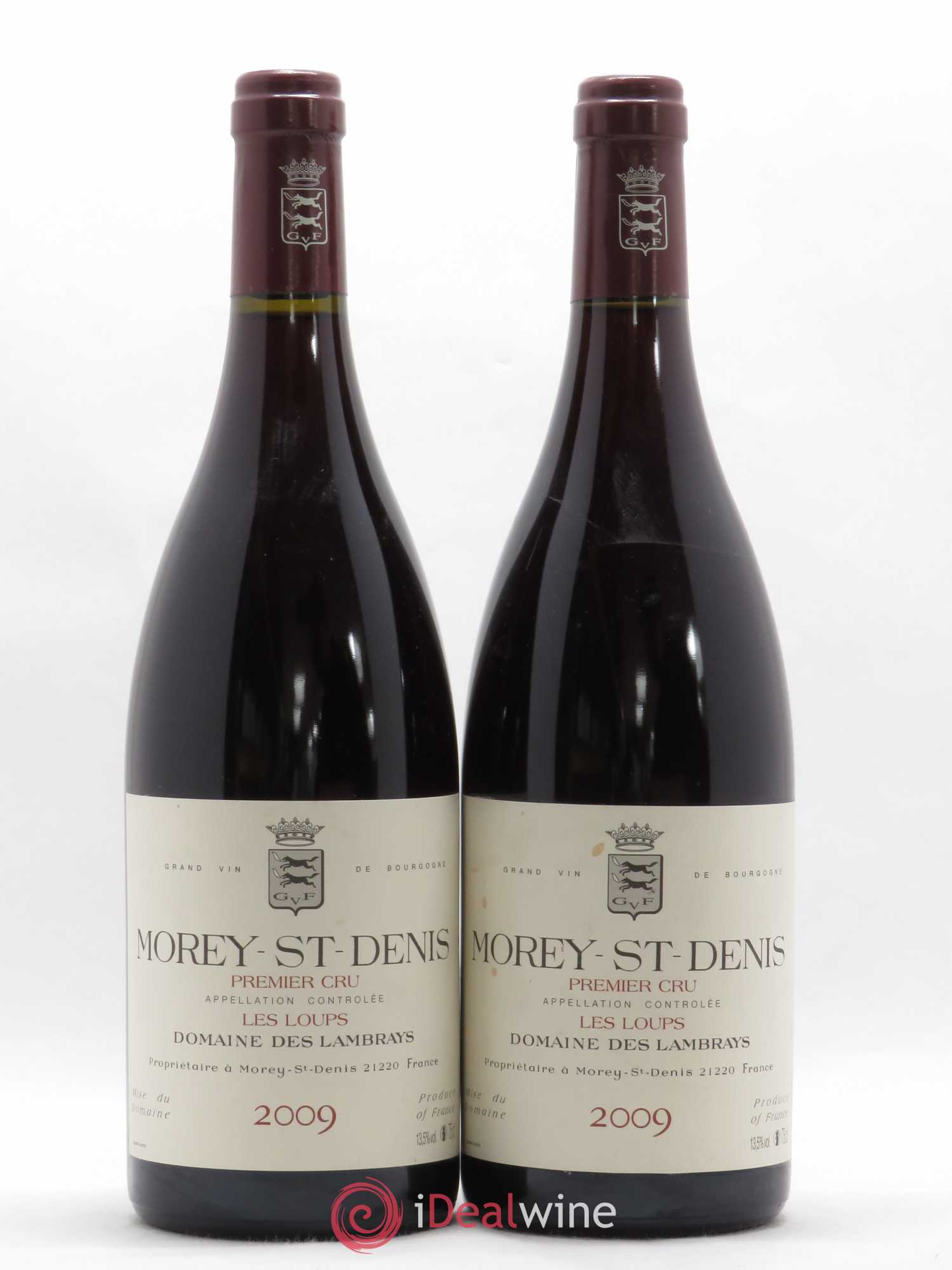Morey-Saint-Denis 1er Cru Les Loups Domaine des Lambrays 2009 - Lot de 2 bouteilles - 0