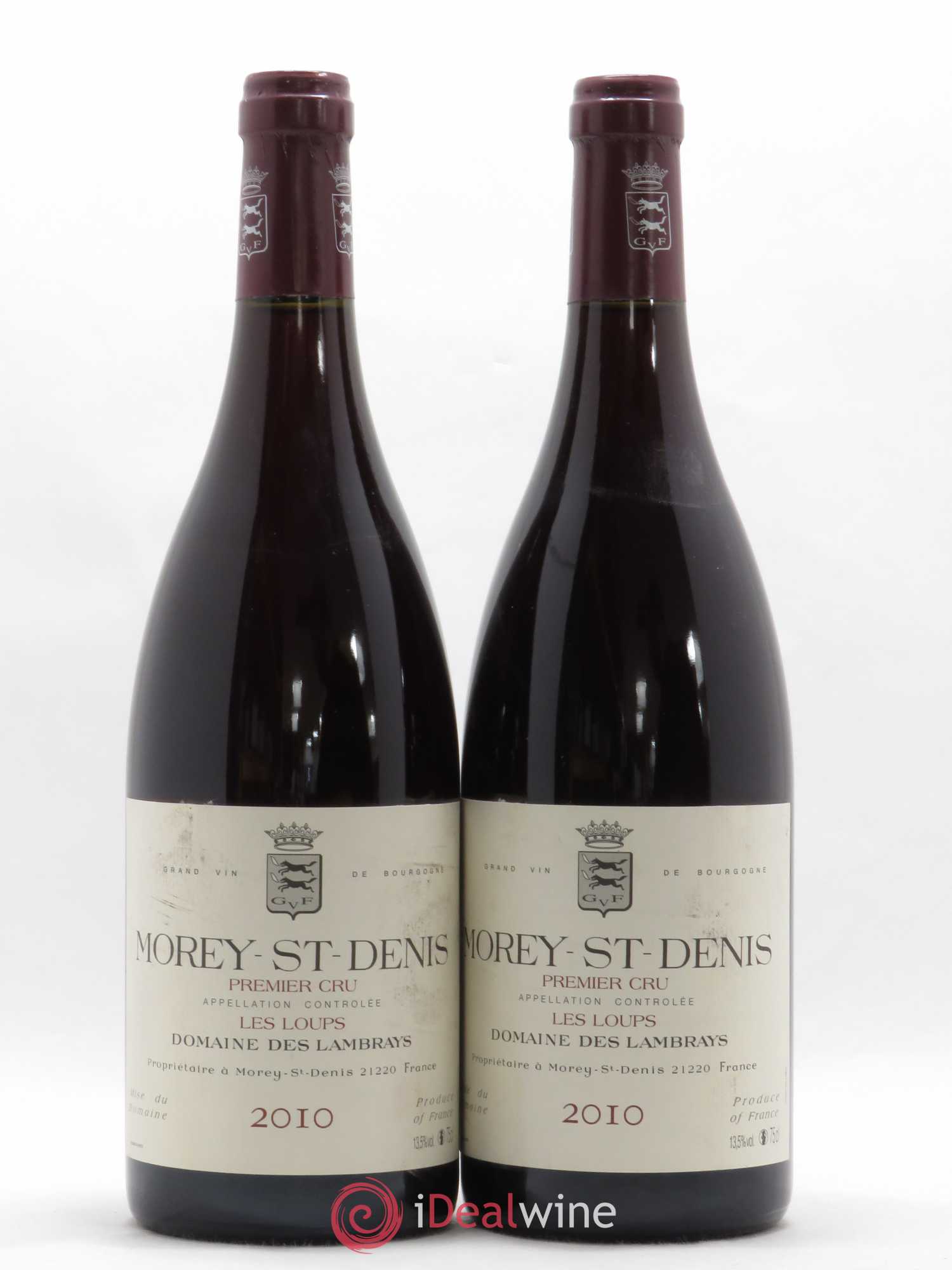 Morey-Saint-Denis 1er Cru Les Loups Domaine des Lambrays 2010 - Lot de 2 bouteilles - 0