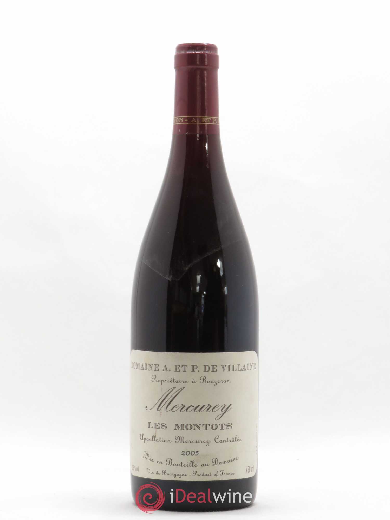 Mercurey Les Montots Domaine de Villaine 2005 - Lot de 1 bouteille - 0