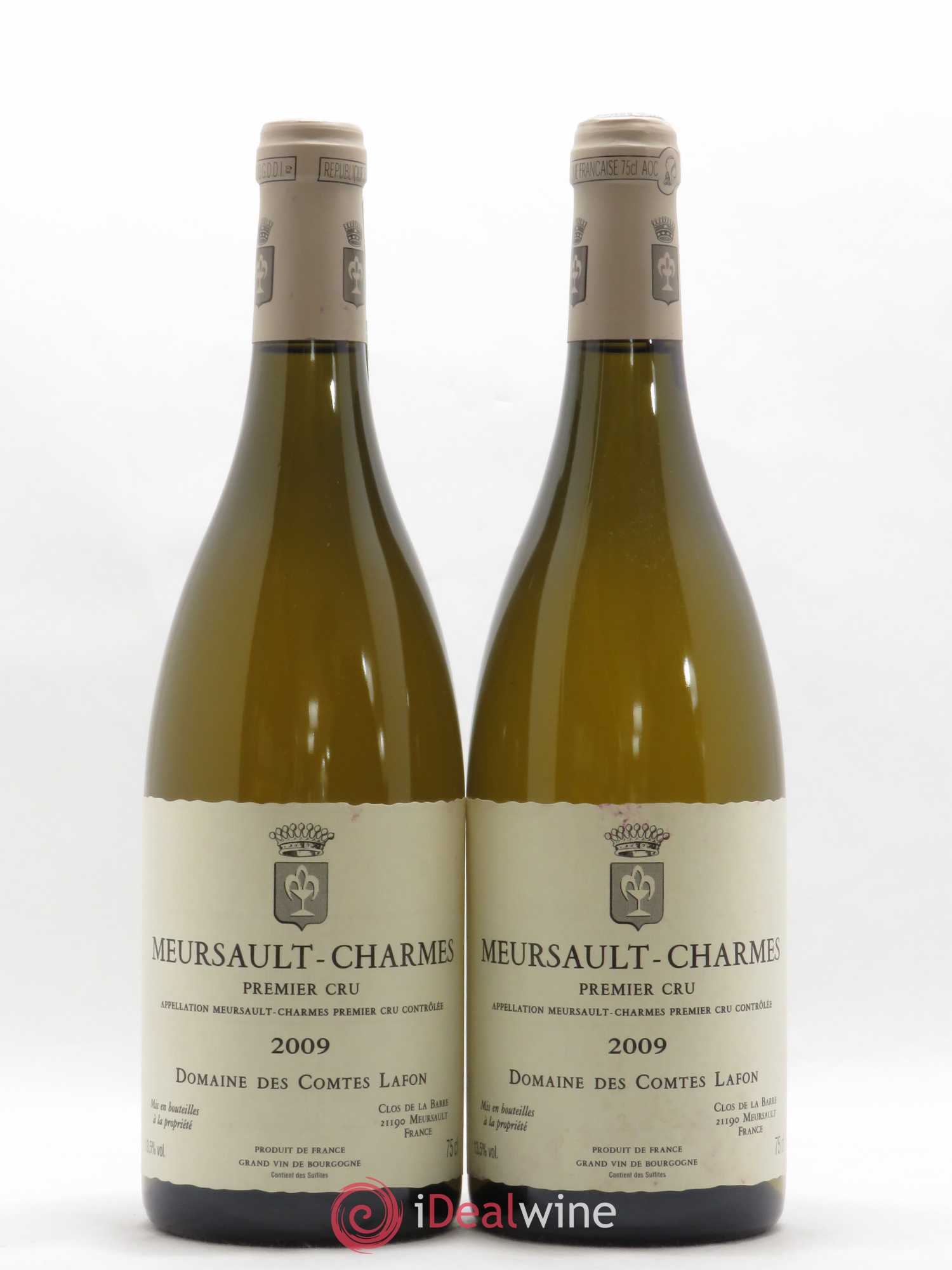 Meursault 1er Cru Charmes Comtes Lafon (Domaine des) 2009 - Lot de 2 bouteilles - 0
